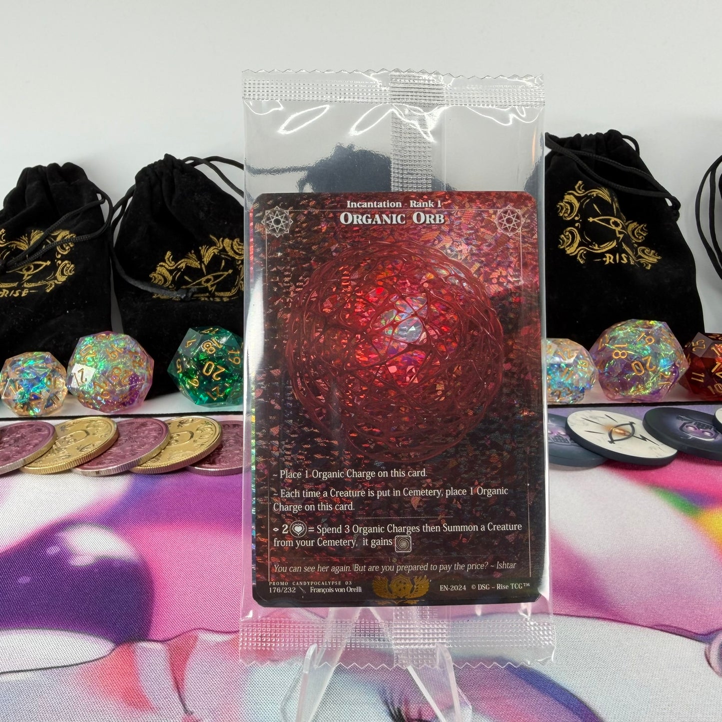 #476 Organic Orb | 176/232 | Mini Cracked Ice | Promo Candypocalypse Sealed Pack | Rare (EN)