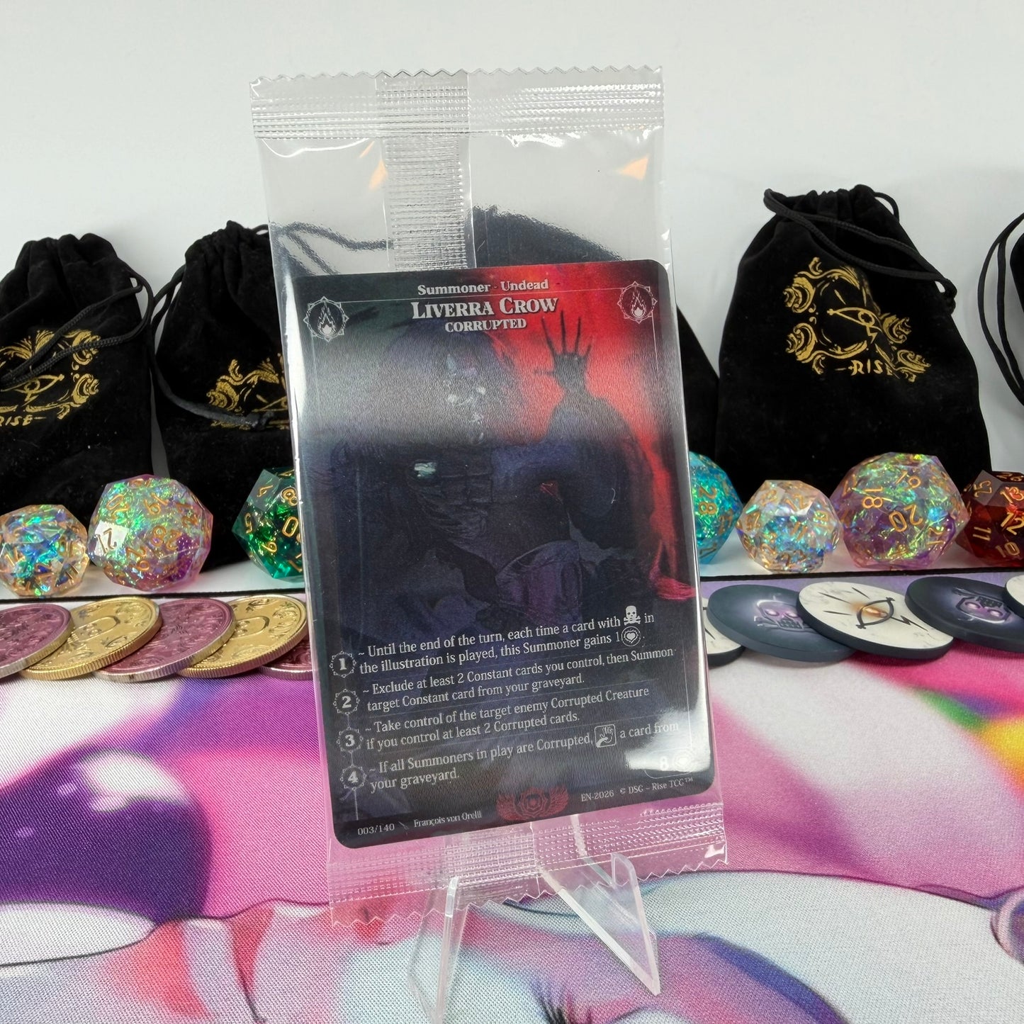 #500 Liverra Crow | 003/140 | Depth Lenticular | Corrupted | Rare (EN)