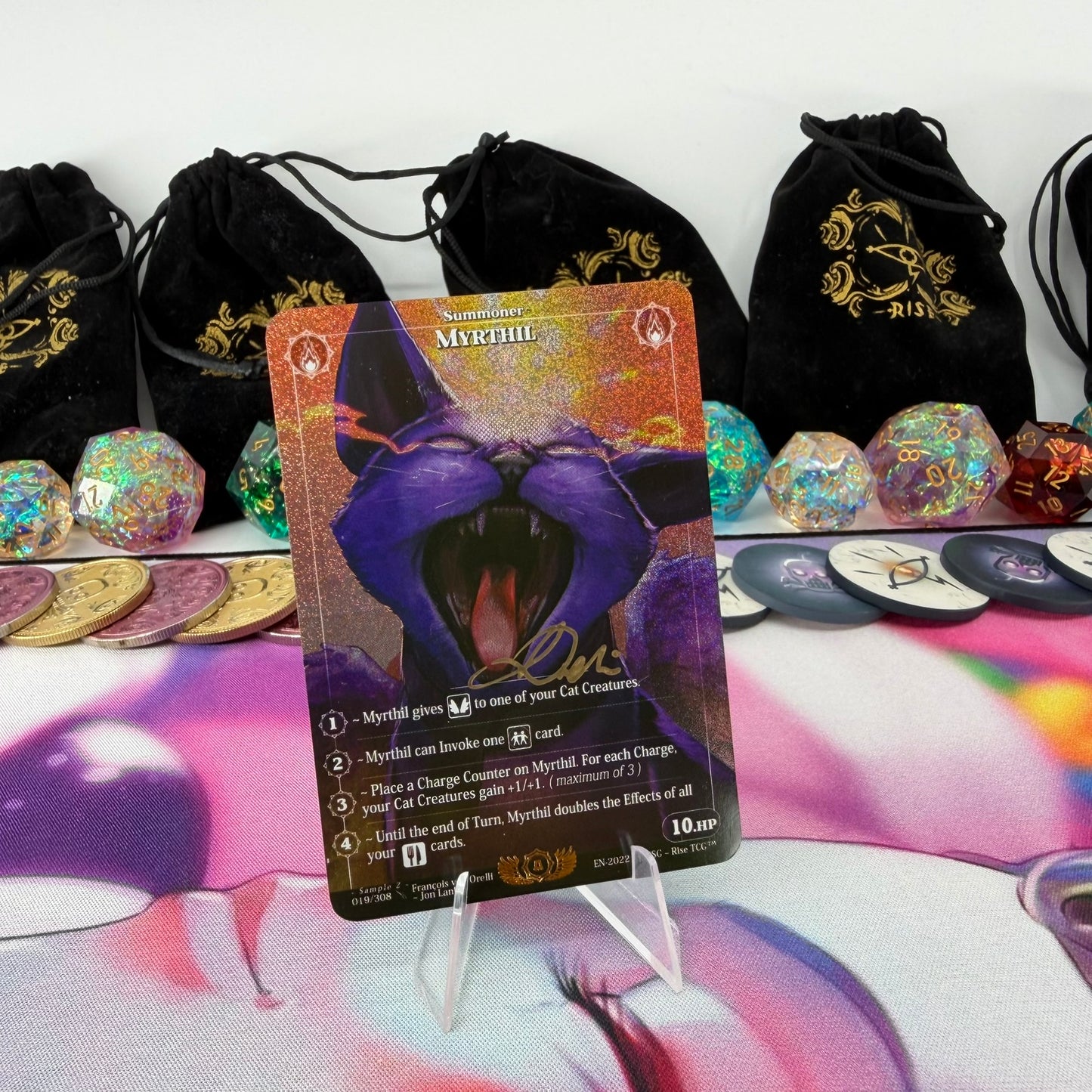 #523 Myrthil | 019/308 | Glitter Holo Signed by Francois | Sample 2 | Rare (EN)