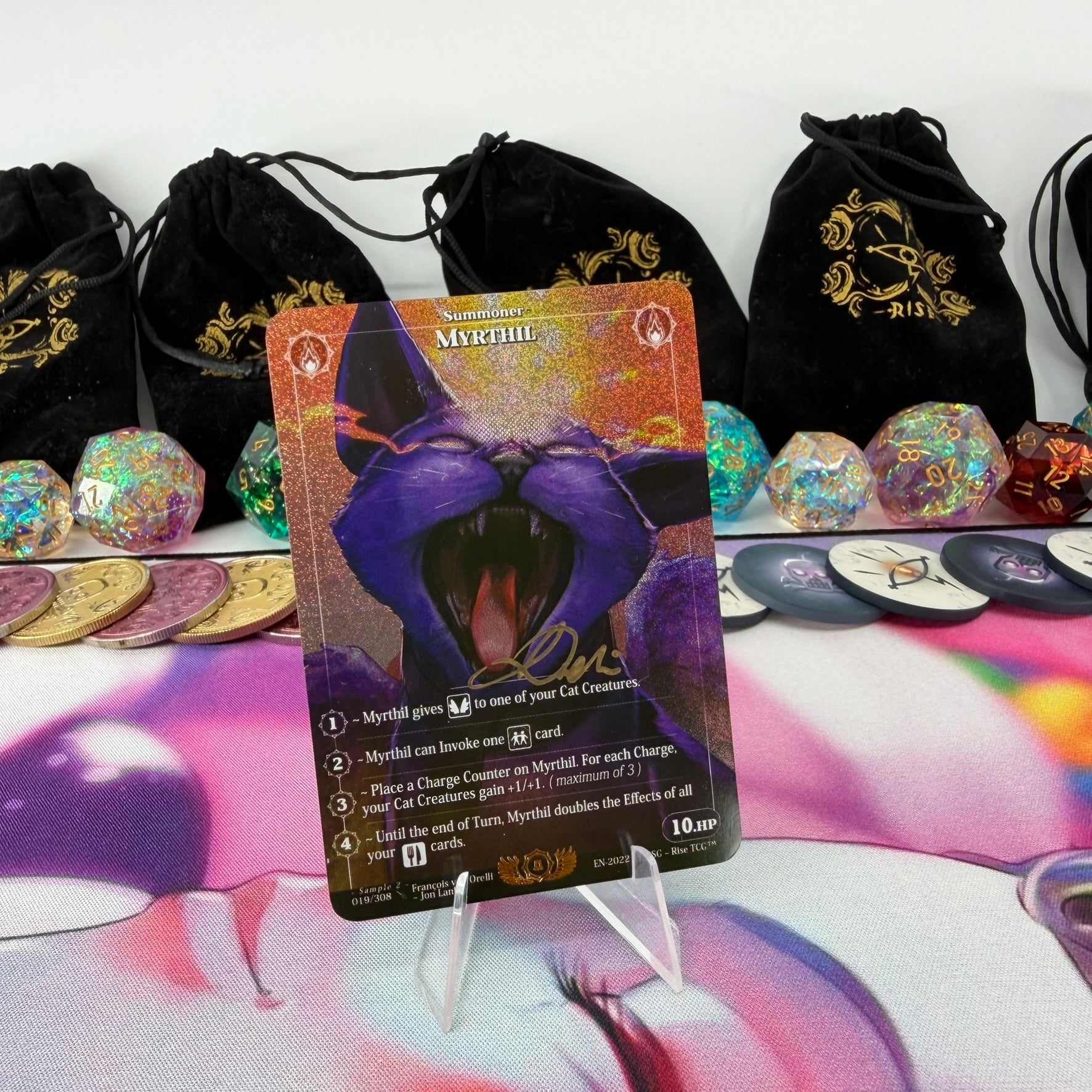 #523 Myrthil | 019/308 | Glitter Holo Signed by Francois | Sample 2 | Rare (EN)