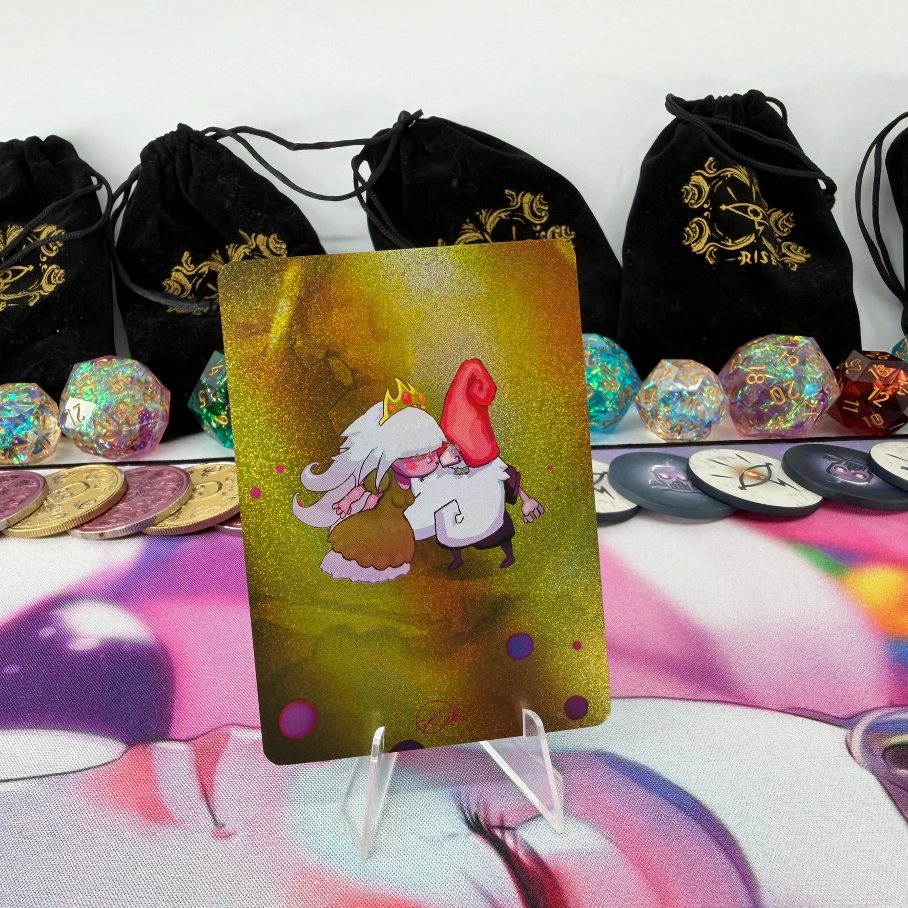 #528 The Lovers GOLD */100 | Full Art Signed | Monster Kiss