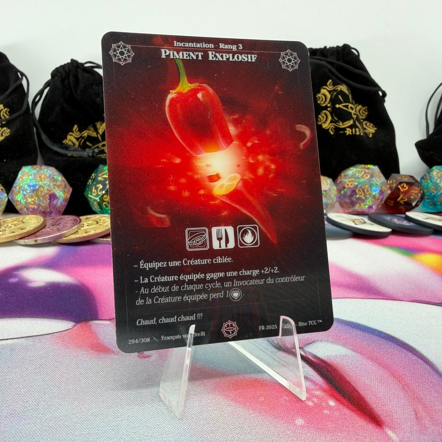 #535 Piment Explosif | 294/308 | Depth Lenticular | Lenticular Deck | Common (FR)