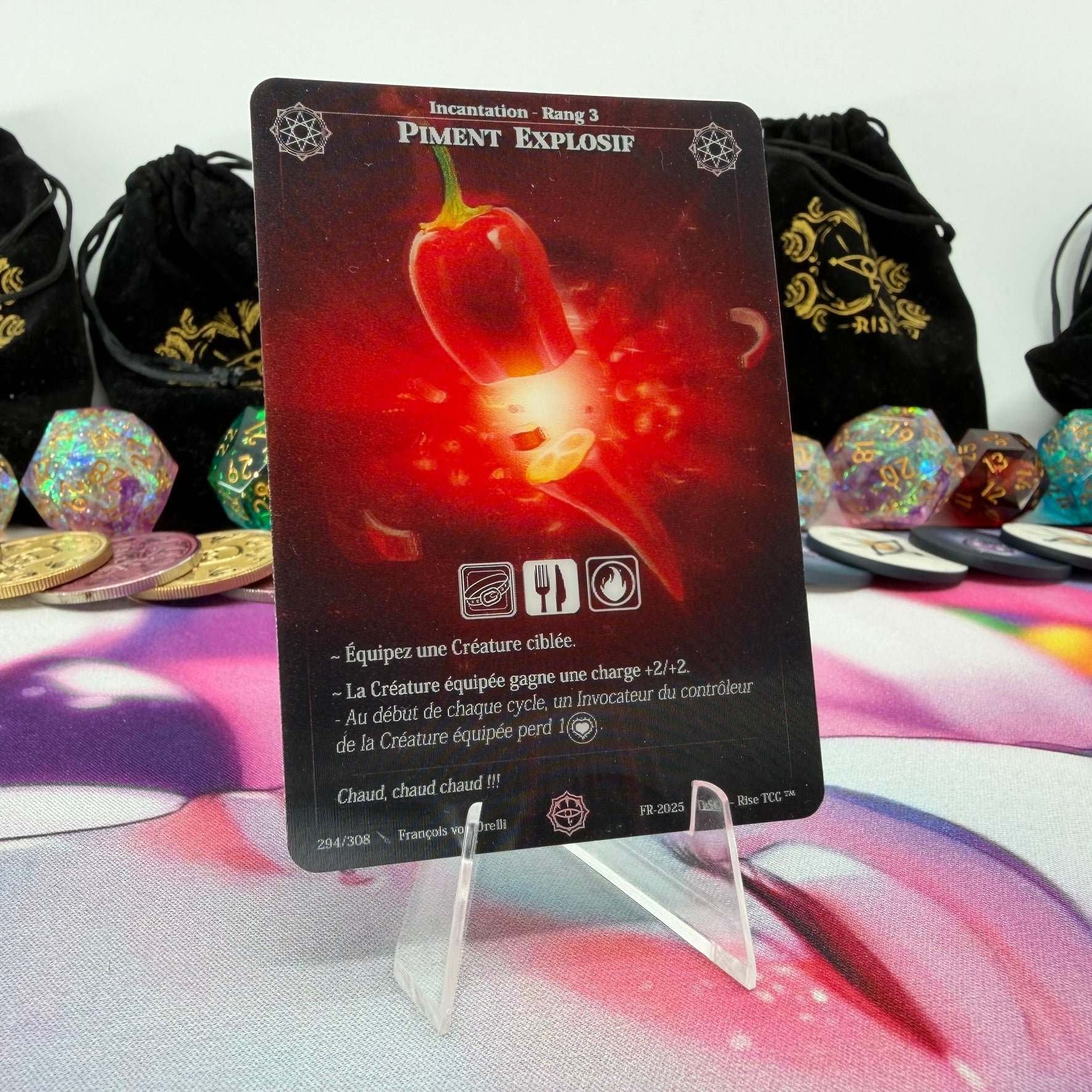 #535 Piment Explosif | 294/308 | Depth Lenticular | Lenticular Deck | Common (FR)