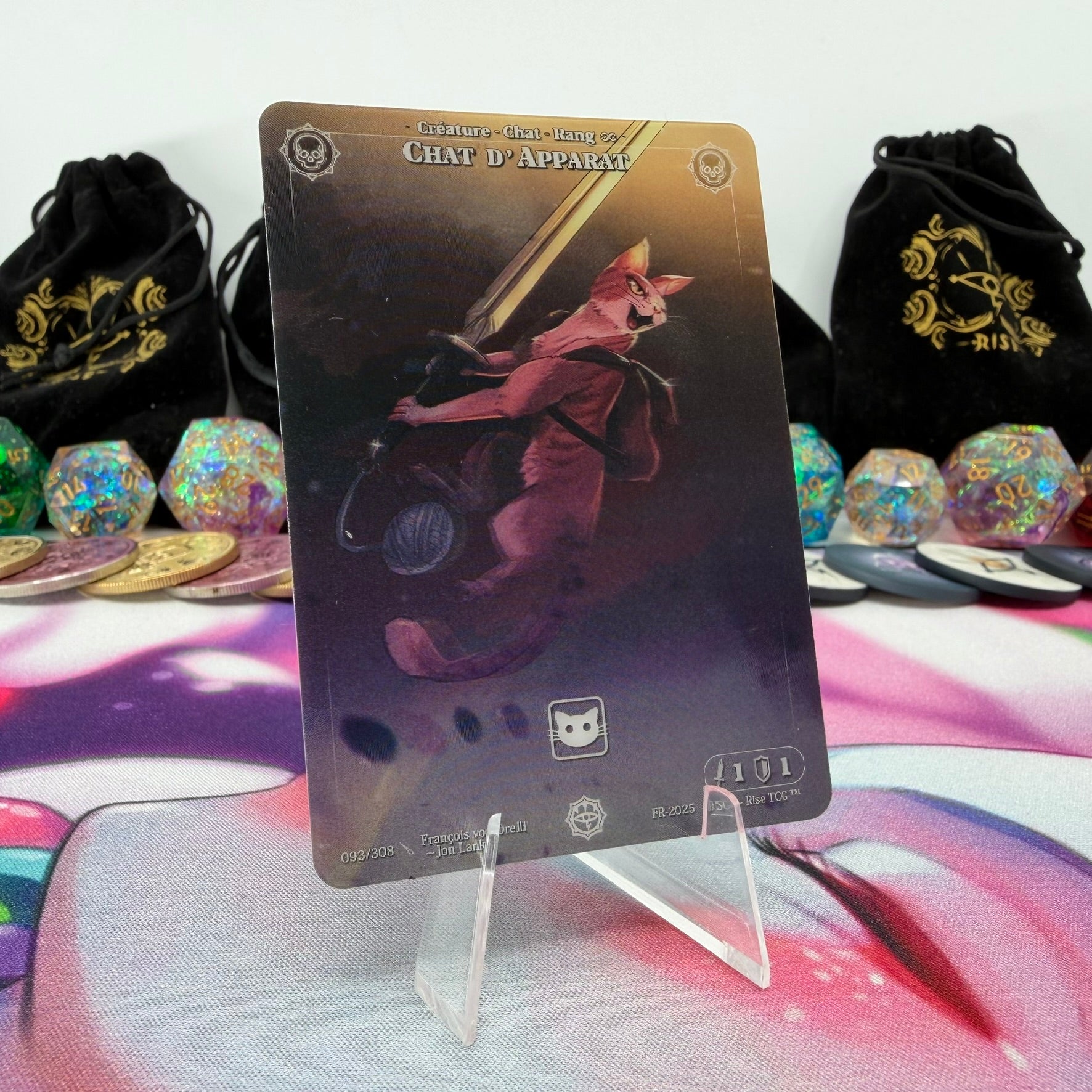 #548 Chat D' Apparat | 093/308 | Depth Lenticular | Lenticular Deck | Common (FR)