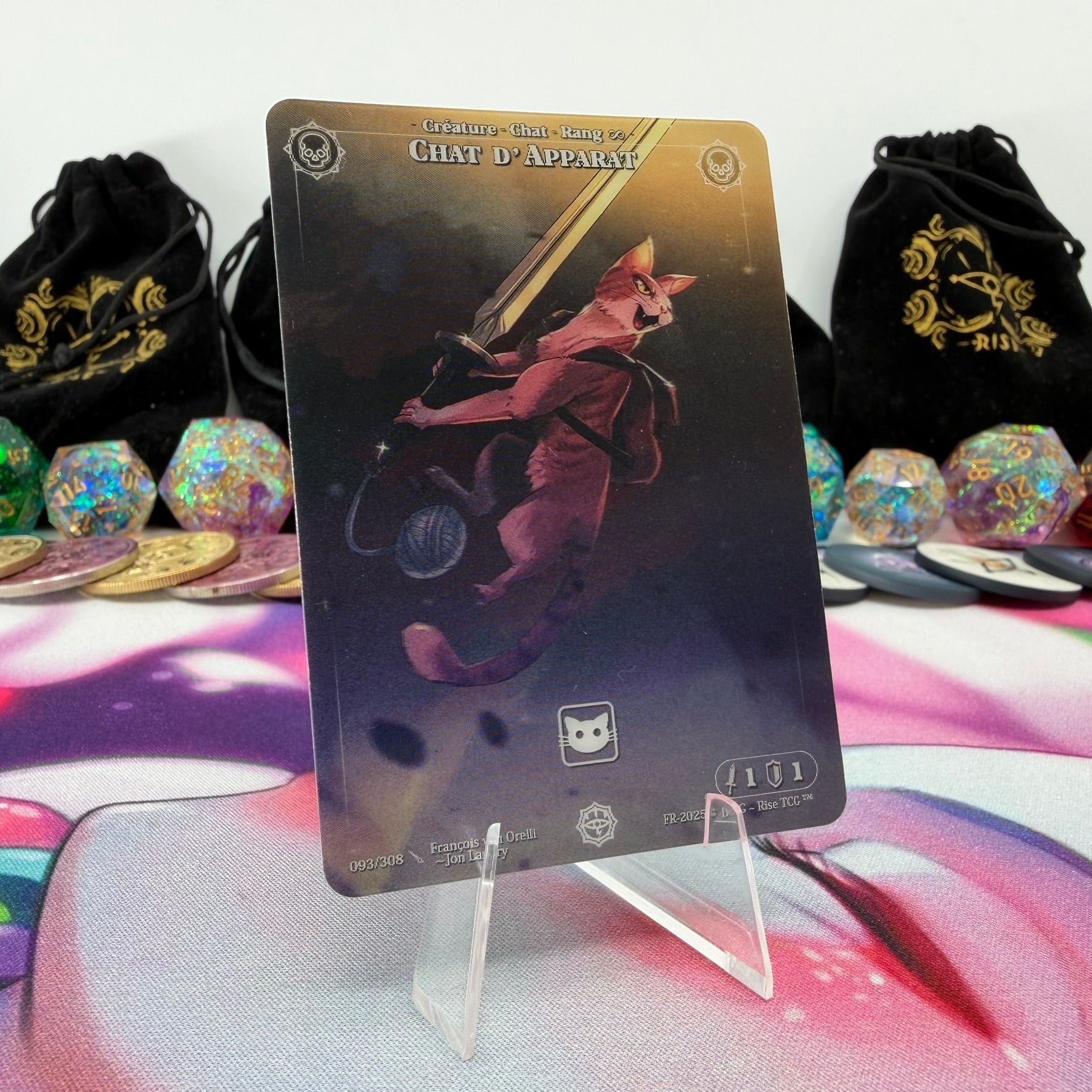 #553 Chat D' Apparat | 093/308 | Depth Lenticular | Lenticular Deck | Common (FR)