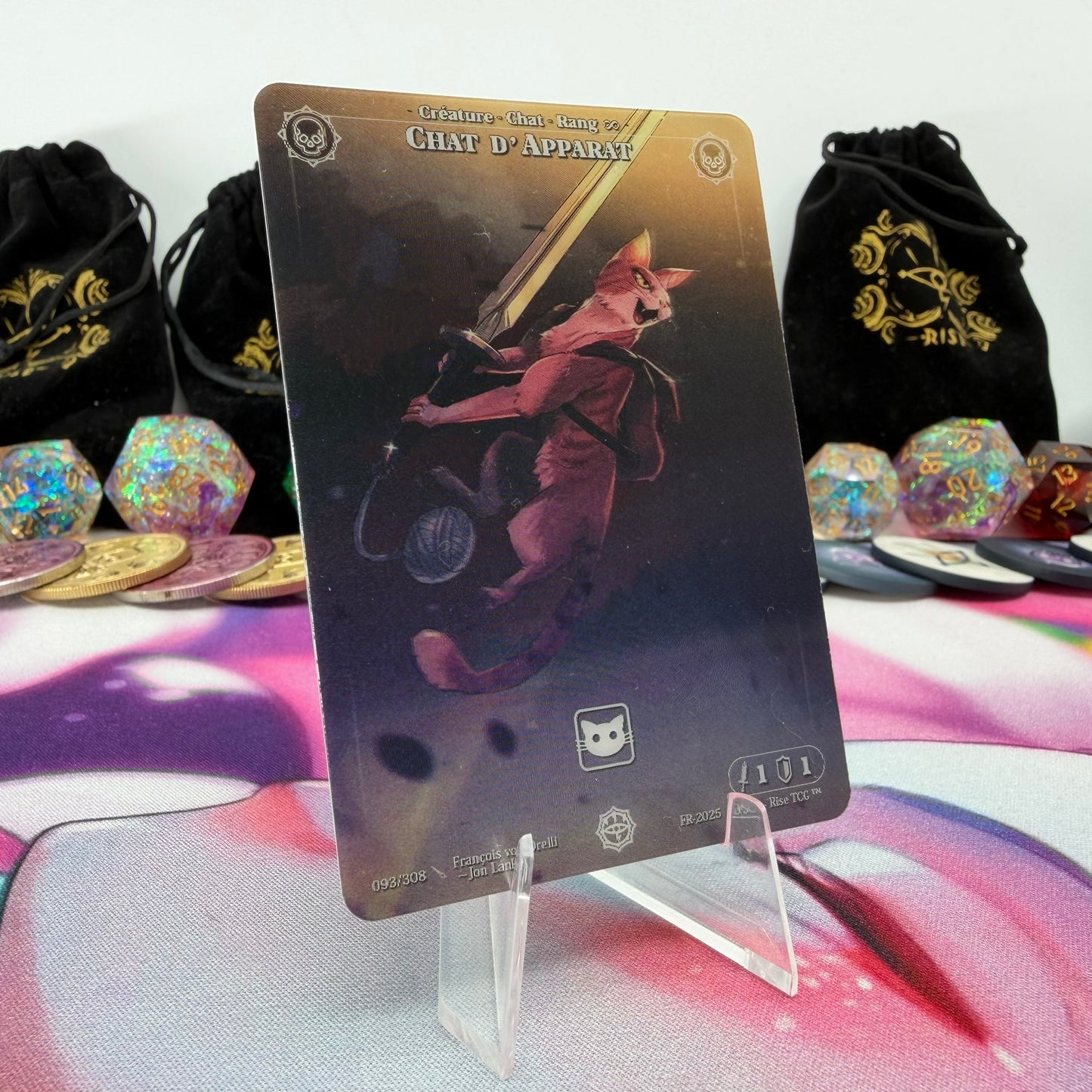 #560 Chat D' Apparat | 093/308 | Depth Lenticular | Lenticular Deck | Common (FR)