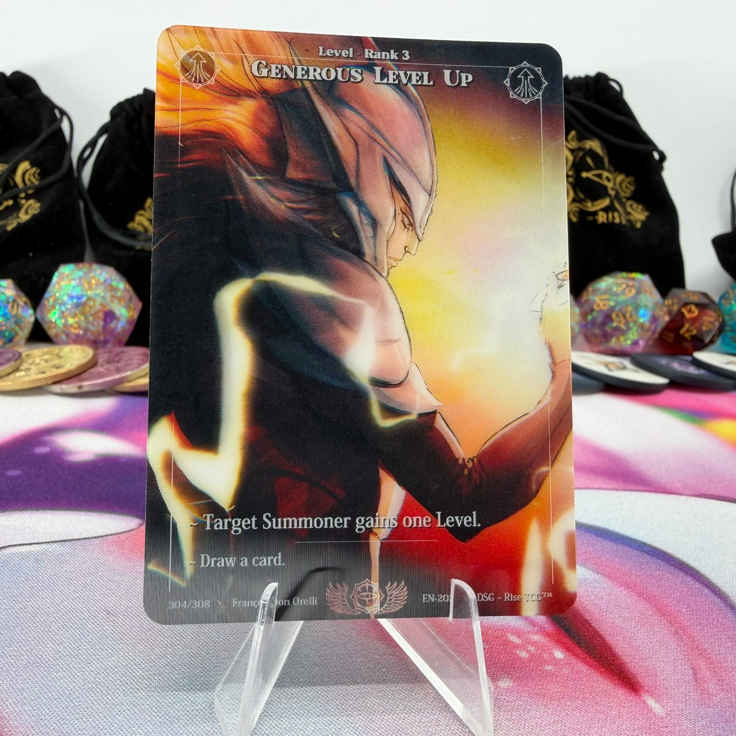#594 Generous Level Up | 304/308 | Depth Lenticular | Lenticular Deck | Rare (EN)