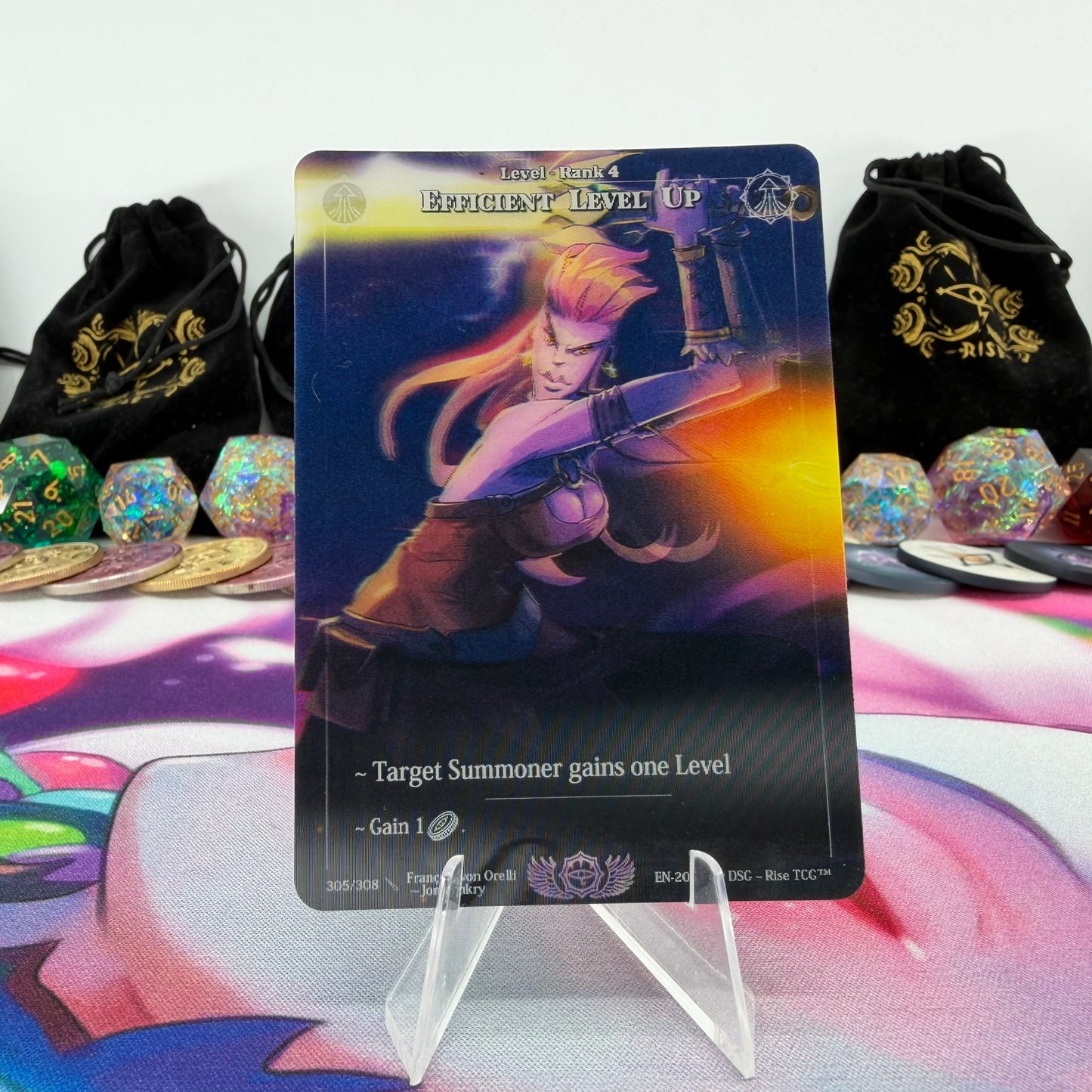 #609 Efficient Level Up | 305/308 | Depth Lenticular | Lenticular Deck | Rare (EN)