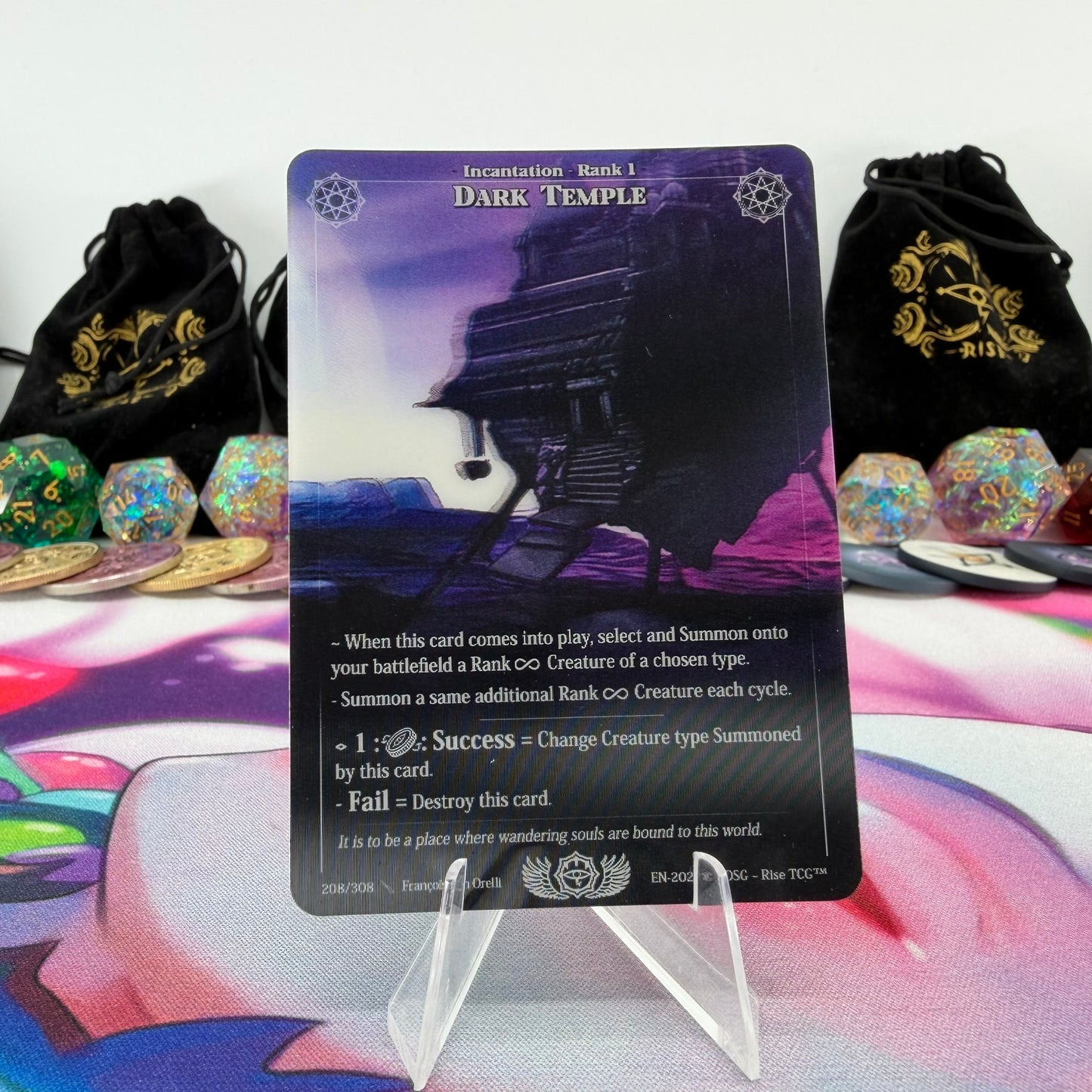 #610 Dark Temple | 208/308 | Depth Lenticular | Lenticular Deck | Rare (EN)