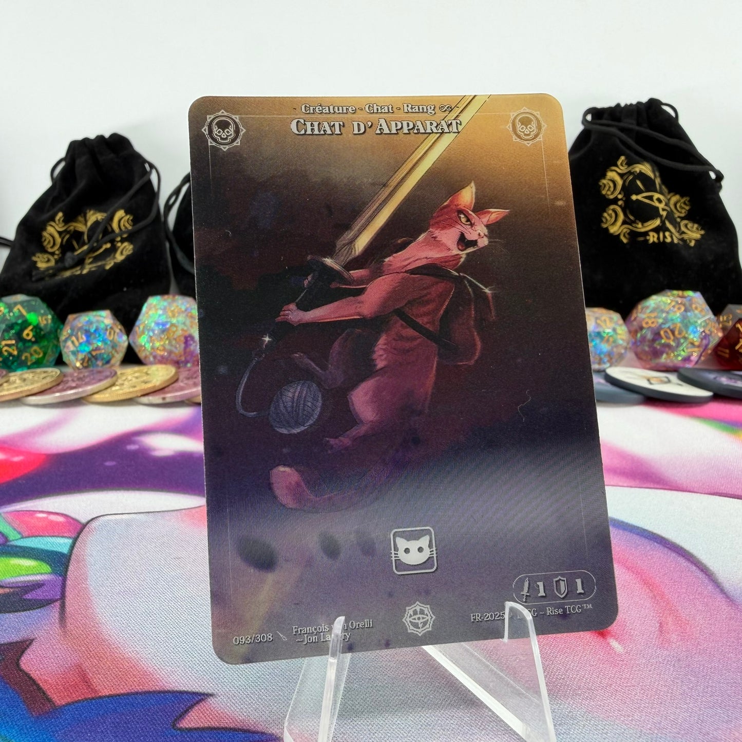 #651 Chat D' Apparat | 093/308 | Depth Lenticular | Lenticular Deck | Common (FR)