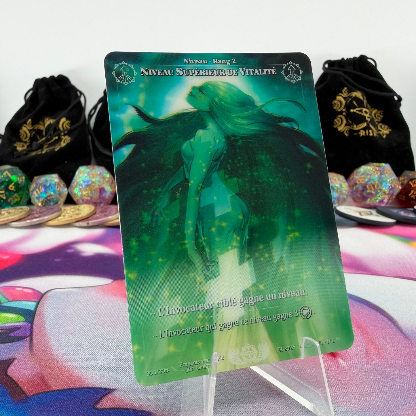 #658 Niveau Superieur De Vitalite | 303/308 | Depth Lenticular | Lenticular Deck | Rare (FR)