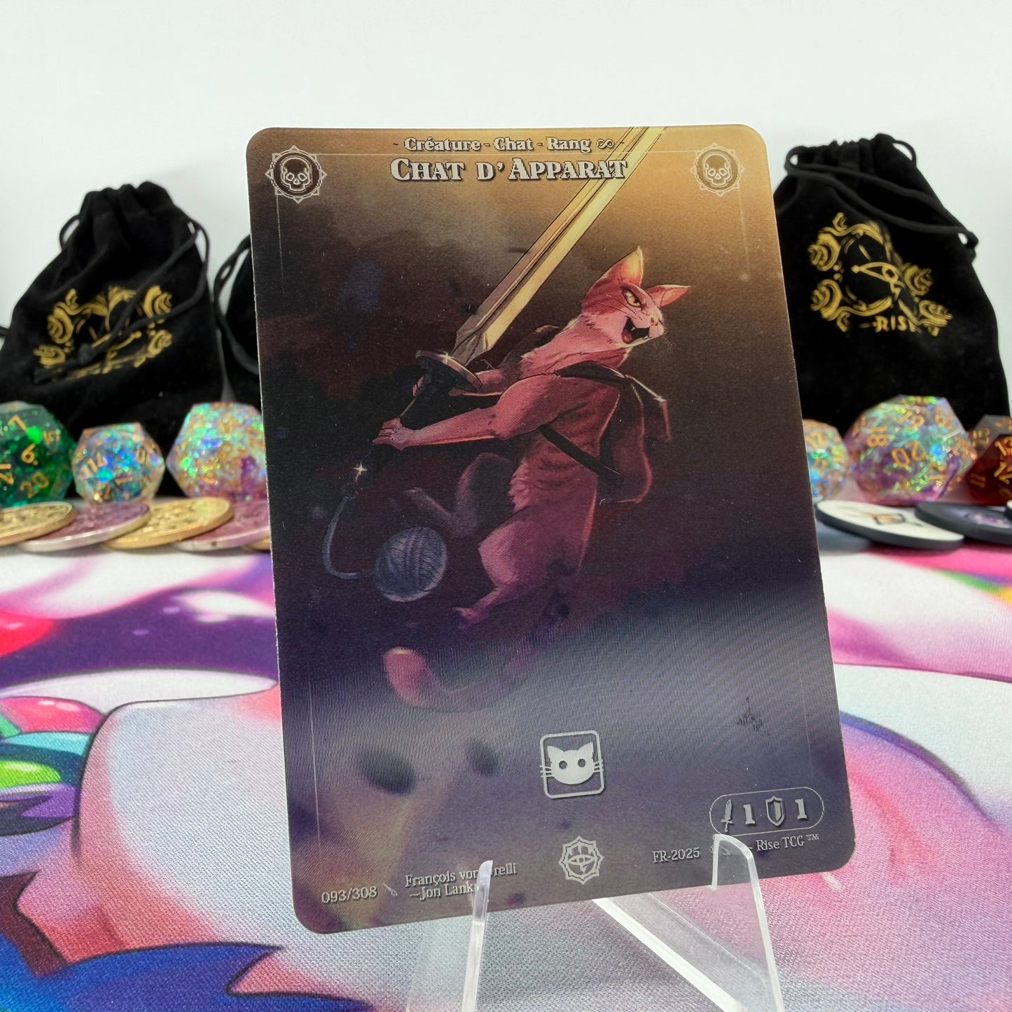 #671 Chat D' Apparat | 093/308 | Depth Lenticular | Lenticular Deck | Common (FR)