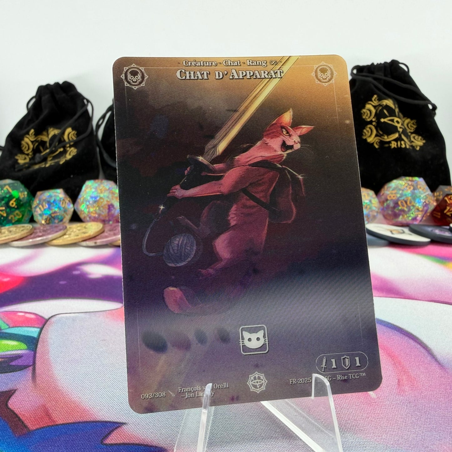 #672 Chat D' Apparat | 093/308 | Depth Lenticular | Lenticular Deck | Common (FR)