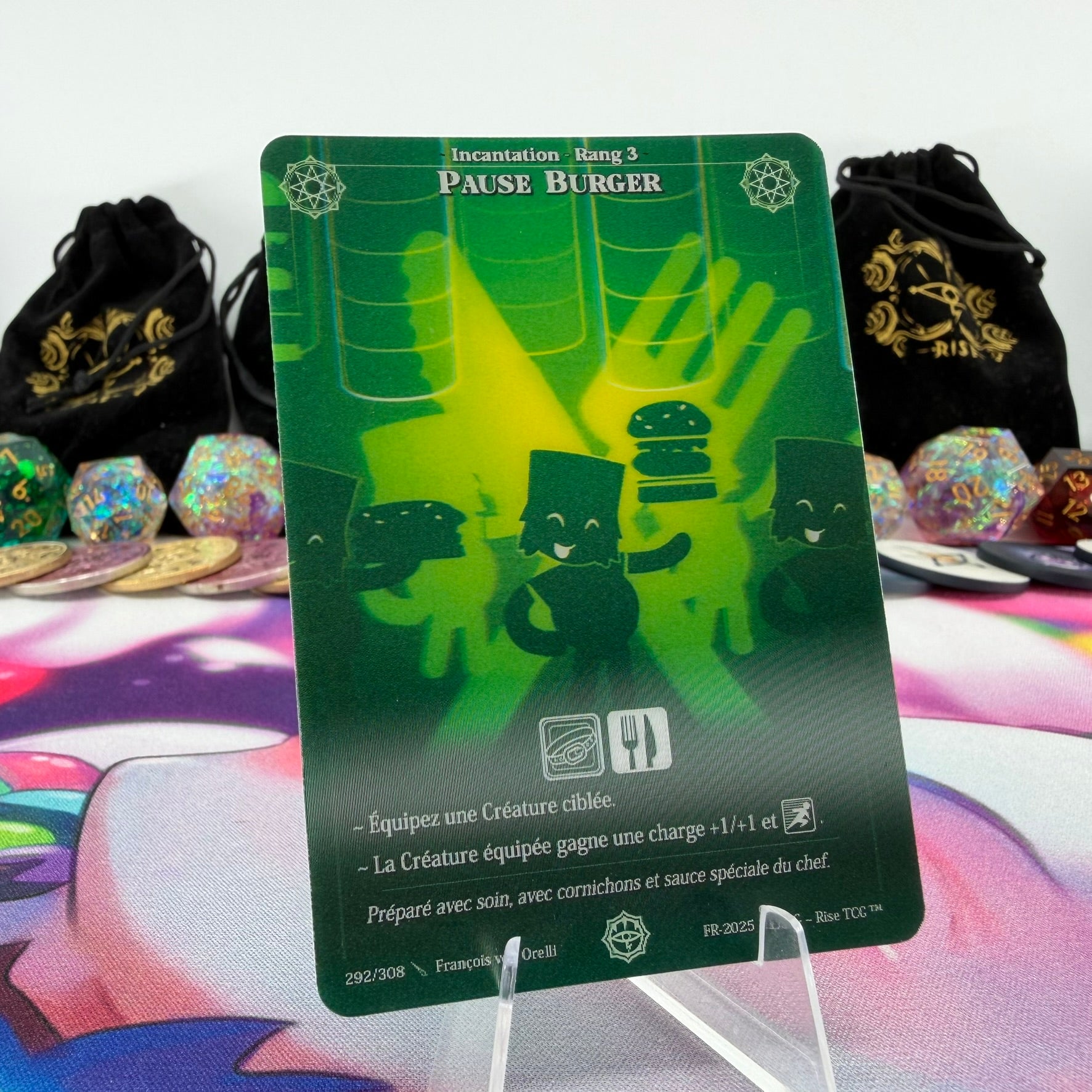 #692 Pause Burger | 292/308 | Depth Lenticular | Lenticular Deck | Common (FR)