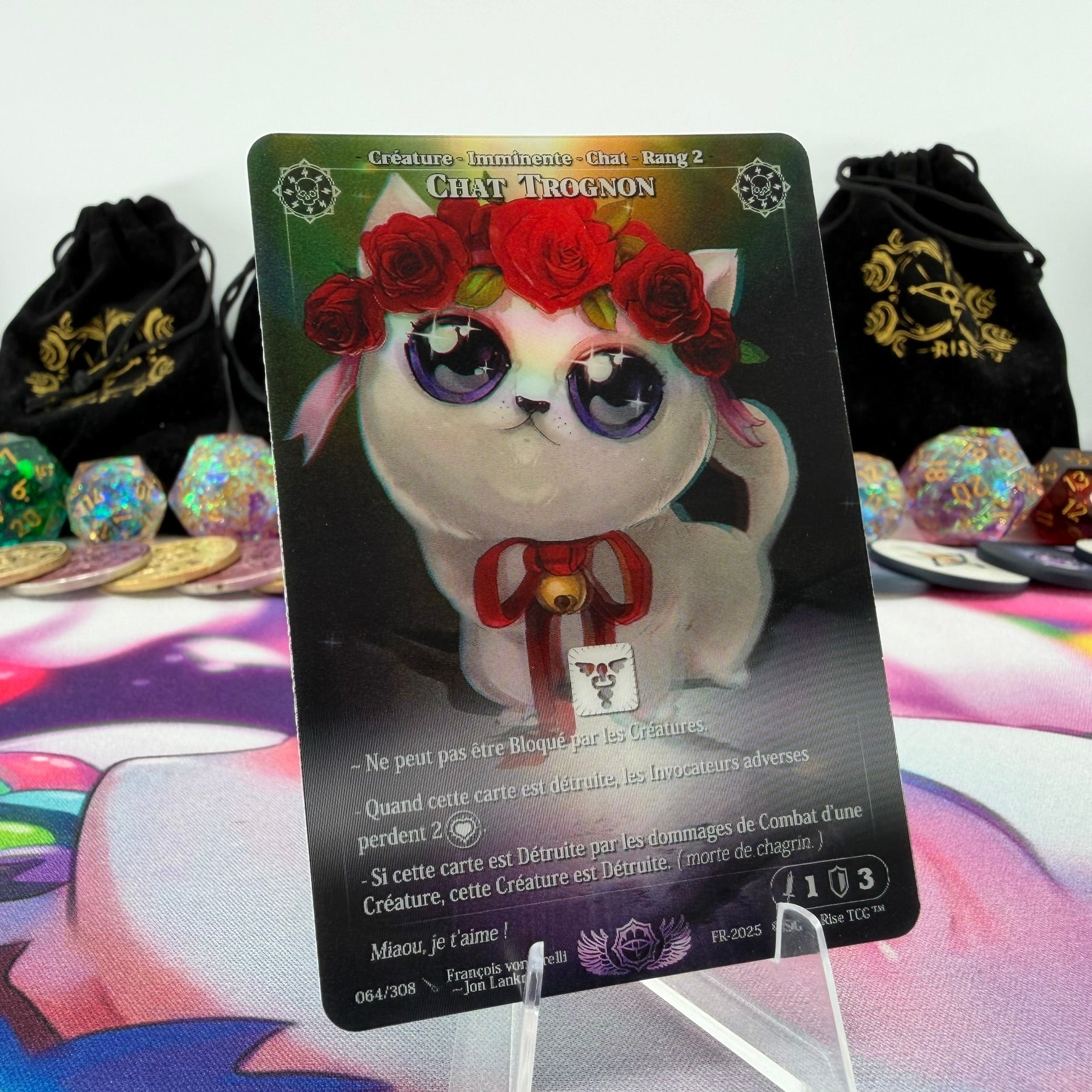 #697 Chat Trognon | 064/308 | Depth Lenticular | Lenticular Deck | Rare (FR)