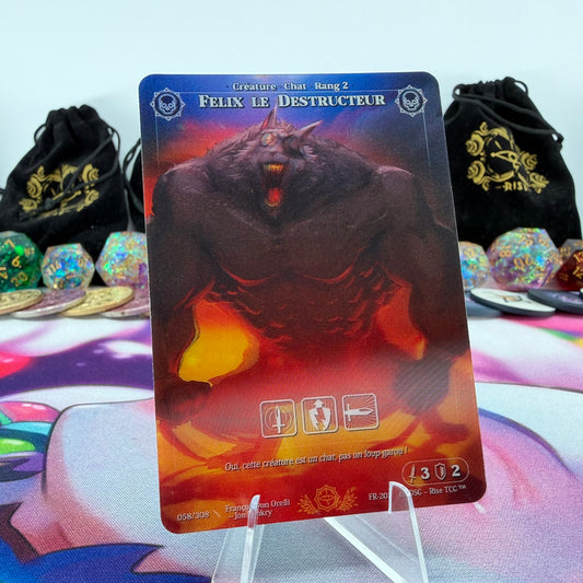 #698 Felix Le Destructeur | 058/308 | Depth Lenticular | Lenticular Deck | Uncommon (FR)