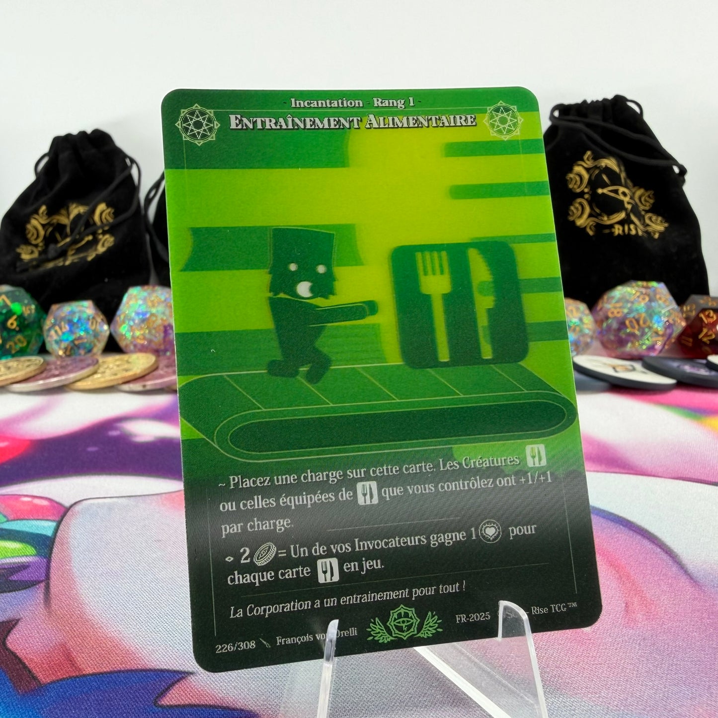#712 Entrainement Alimentaire | 226/308 | Depth Lenticular | Lenticular Deck | Uncommon (FR)