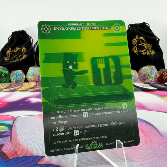 #712 Entrainement Alimentaire | 226/308 | Depth Lenticular | Lenticular Deck | Uncommon (FR)