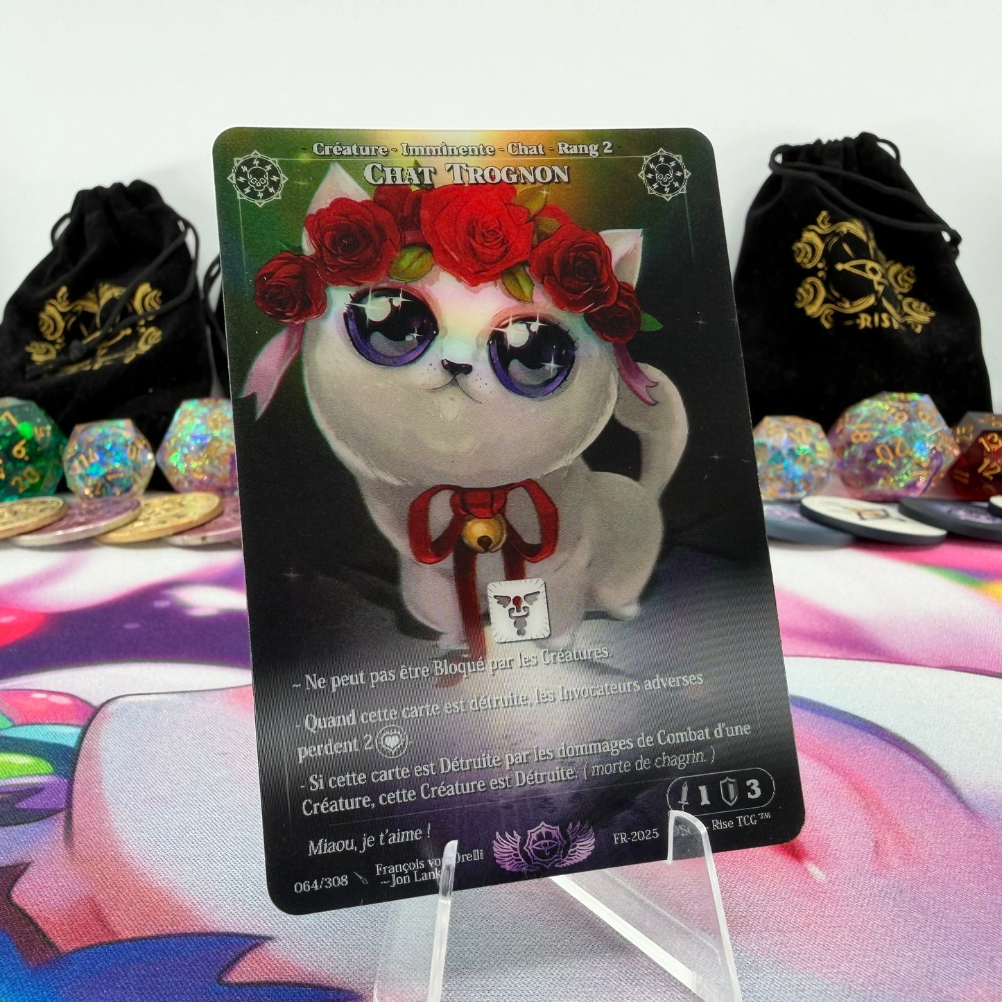 #719 Chat Trognon | 064/308 | Depth Lenticular | Lenticular Deck | Rare (FR)