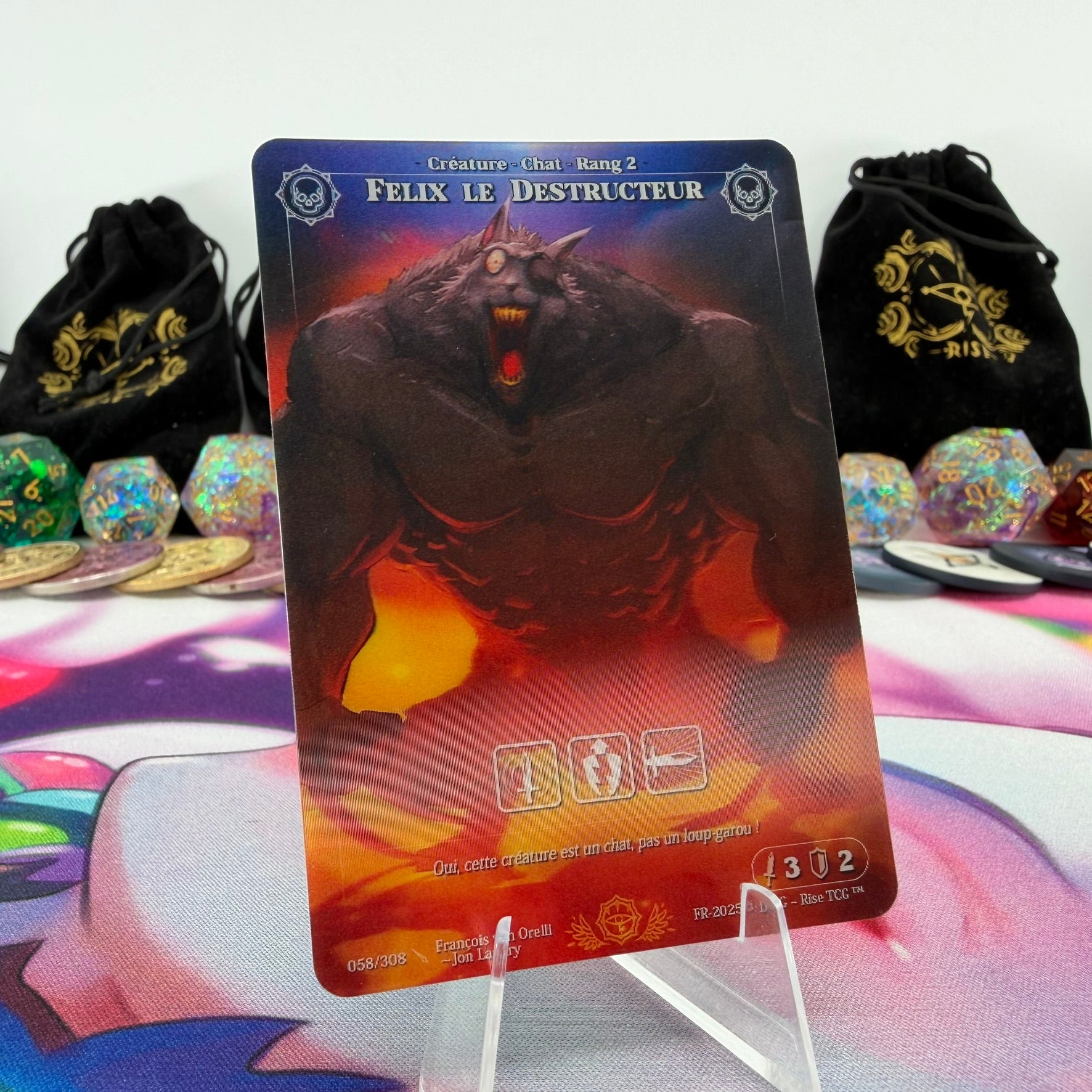 #720 Felix Le Destructeur | 058/308 | Depth Lenticular | Lenticular Deck | Uncommon (FR)
