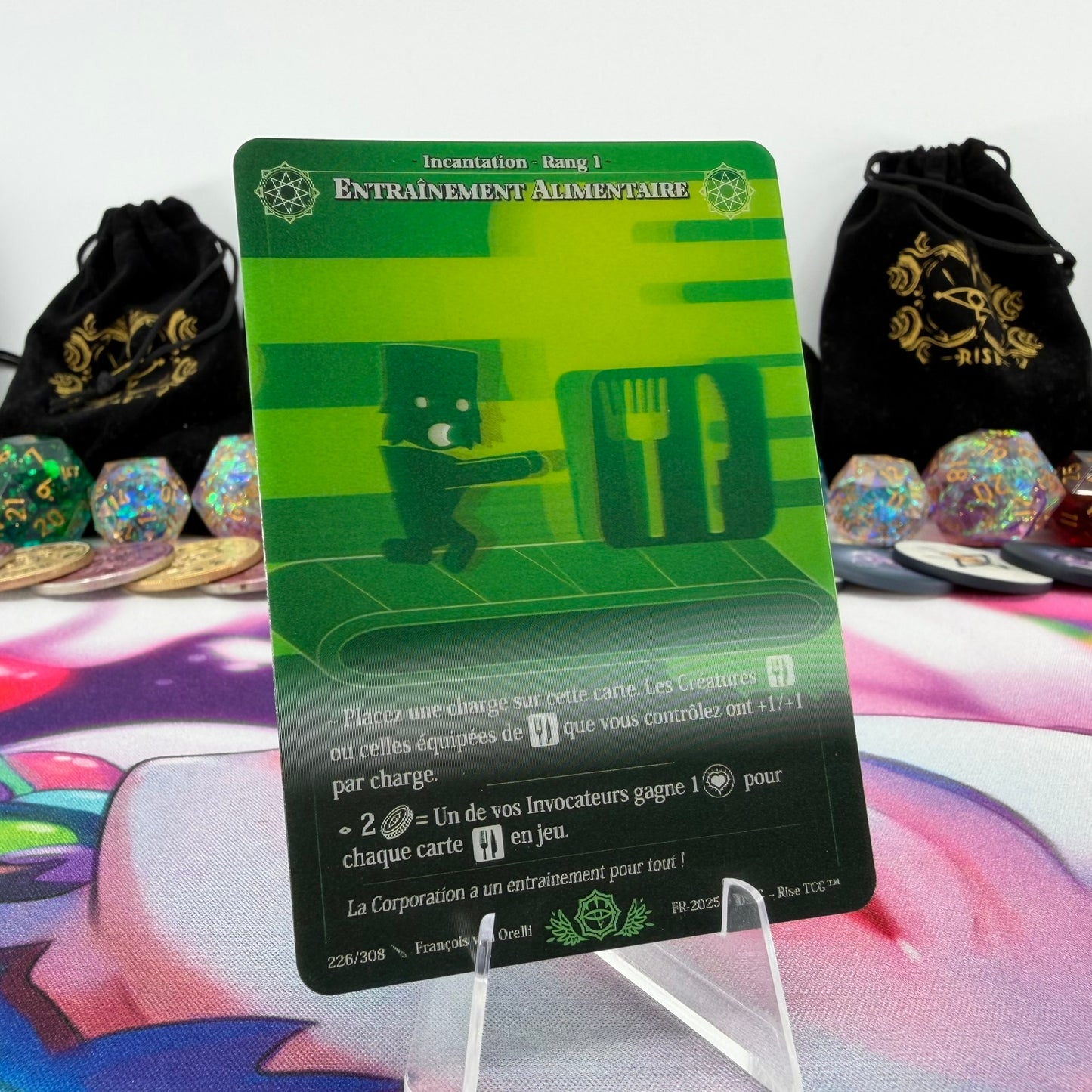 #734 Entrainement Alimentaire | 226/308 | Depth Lenticular | Lenticular Deck | Uncommon (FR)