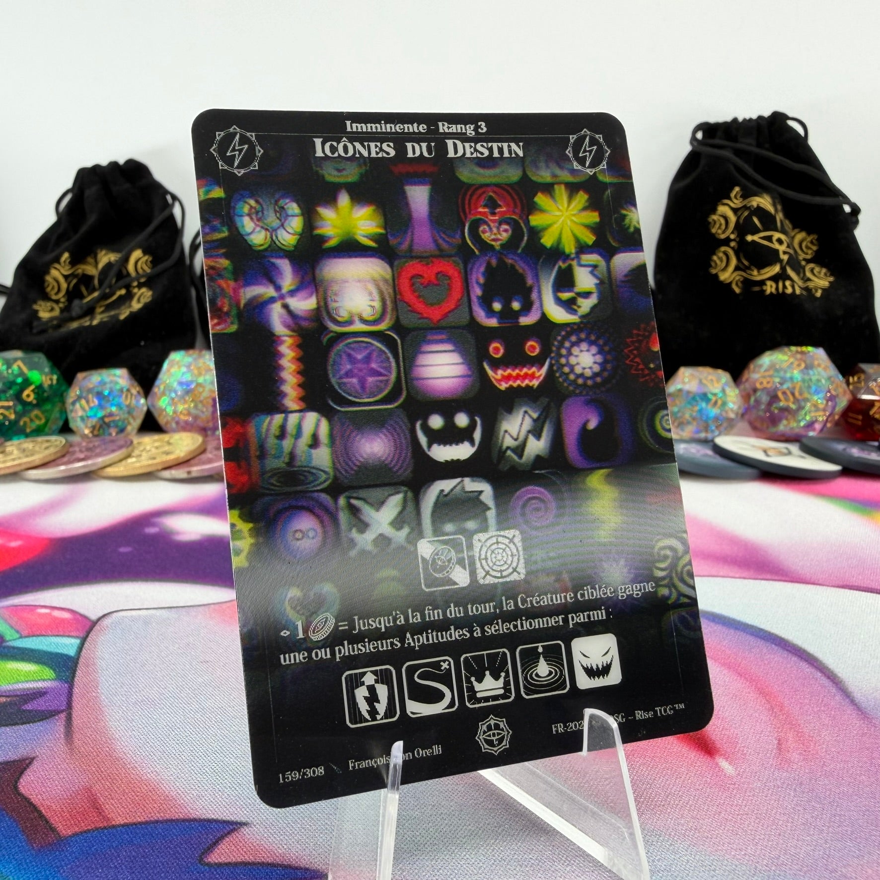 #737 Icones Du Destin | 159/308 | Depth Lenticular | Lenticular Deck | Common (FR)