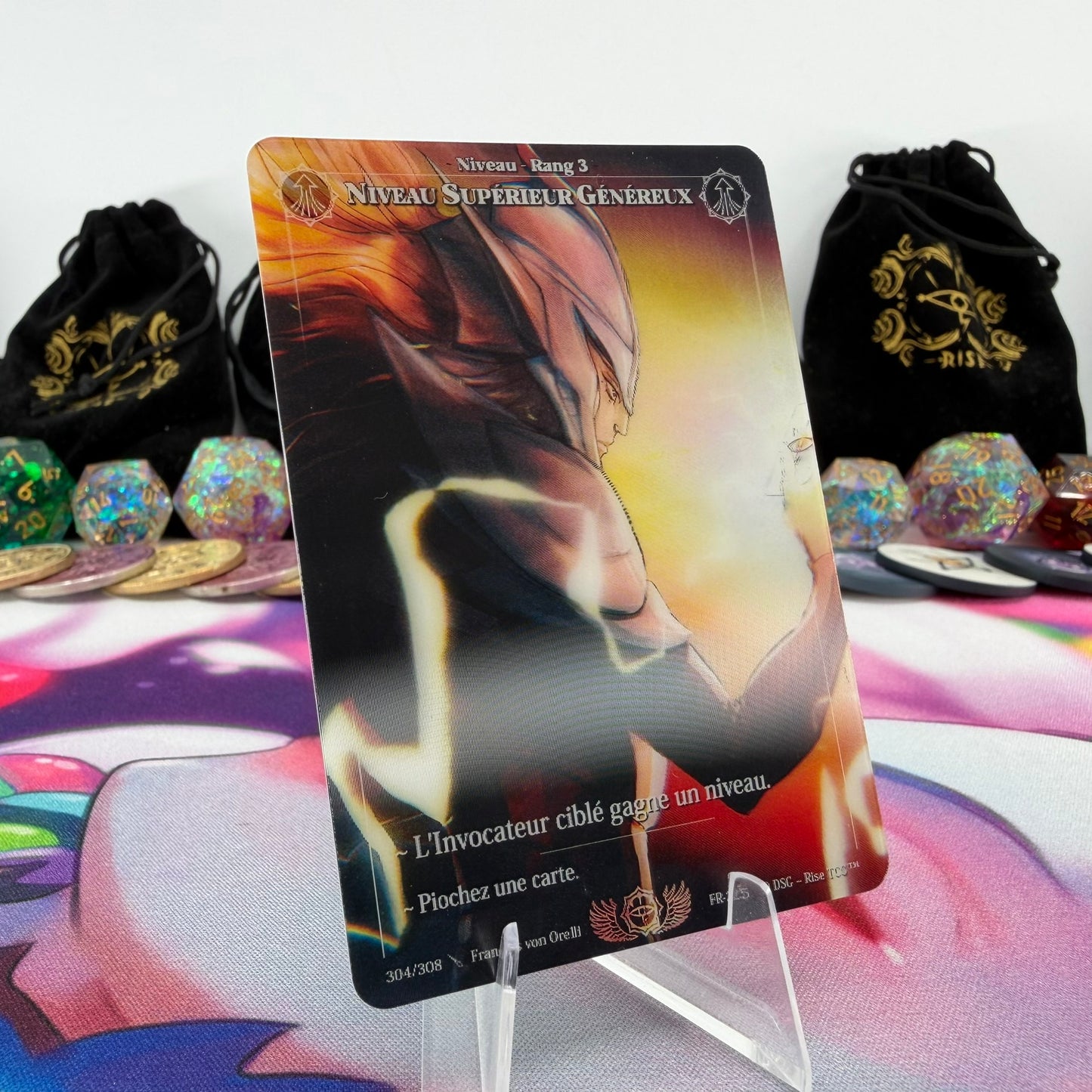 #744 Niveau Superieur Genereux | 304/308 | Depth Lenticular | Lenticular Deck | Rare (FR)