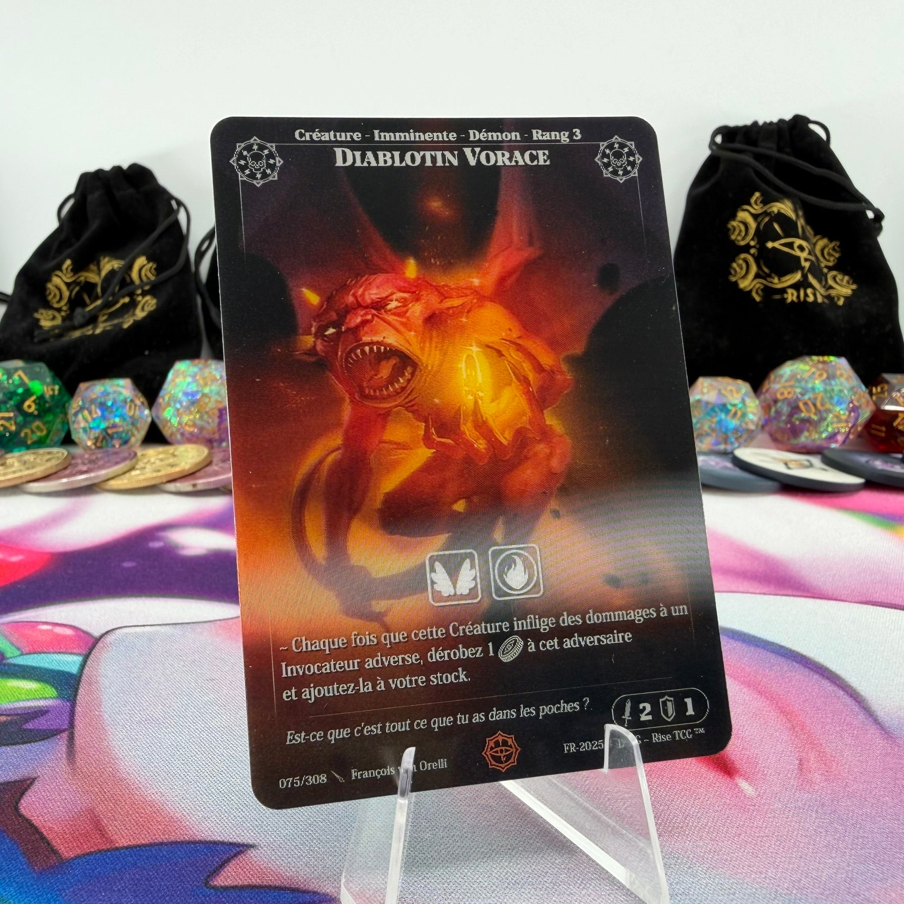 #746 Diablotin Vorace | 075/308 | Depth Lenticular | Lenticular Deck | Common (FR)