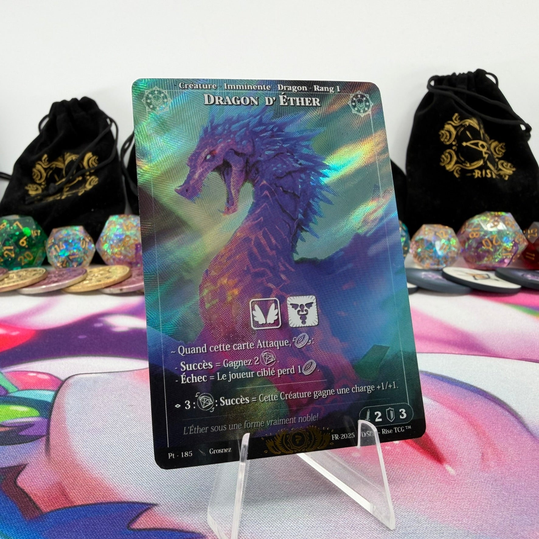 #791 Dragon D' Ether | Pt - 185 | Surge Holo | Prestige 2025 | Legendary (FR)