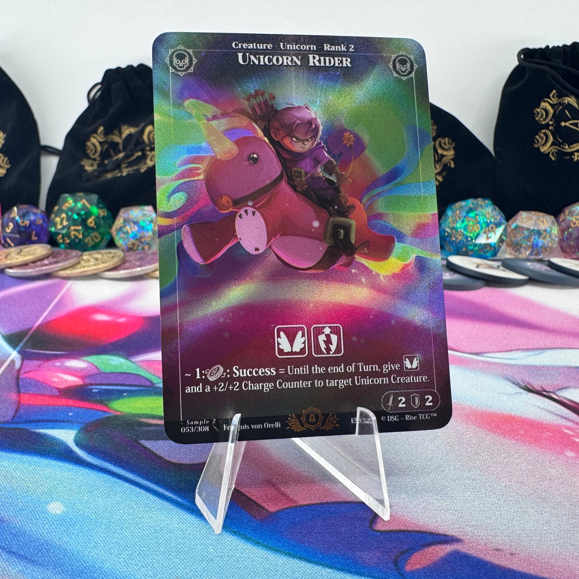 #1444 Unicorn Rider | 053/308 | Holo | Sample 2 | Uncommon (EN)