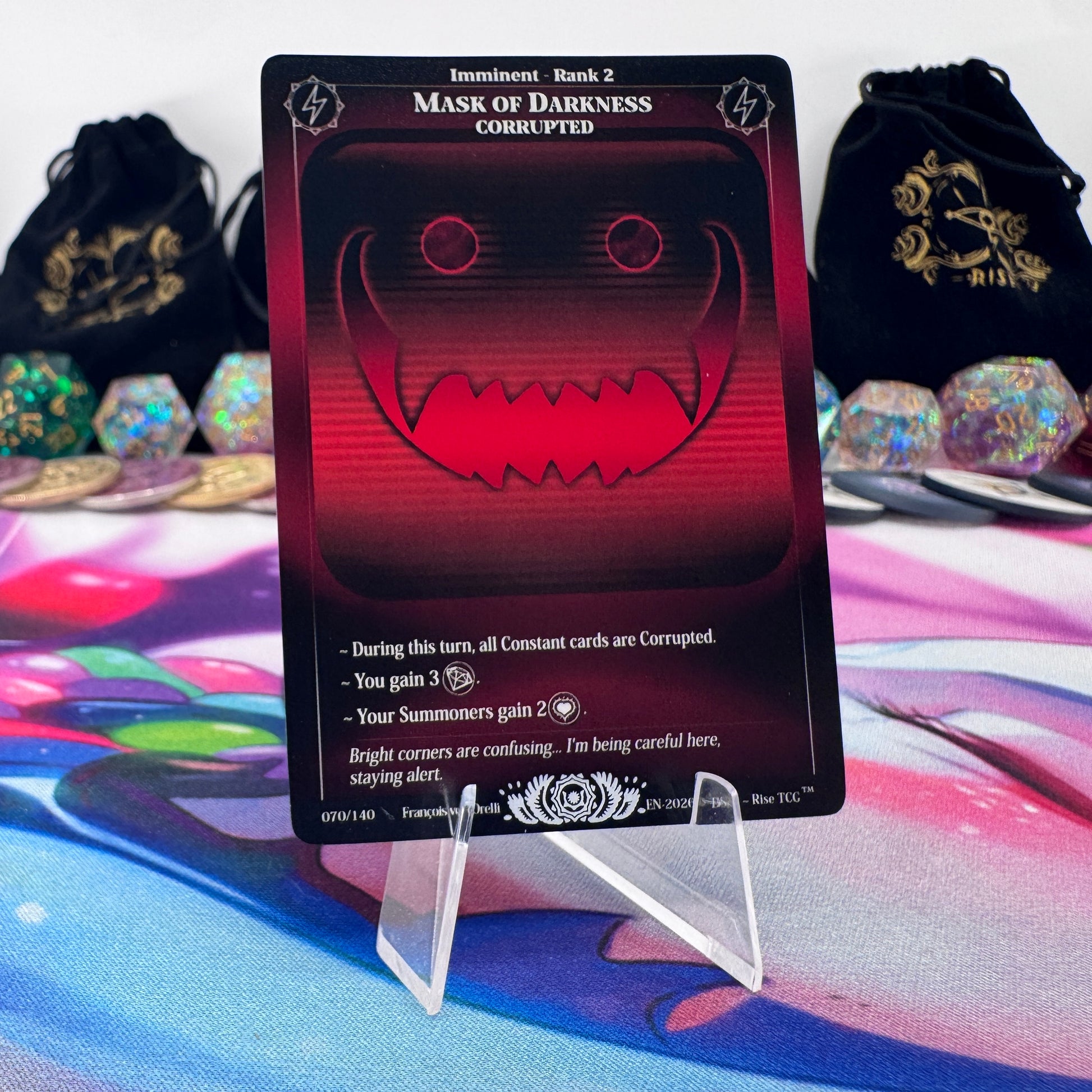 #1524 Mask Of Darkness | 070/140 | Non Holo | Corrupted | Legendary (EN)