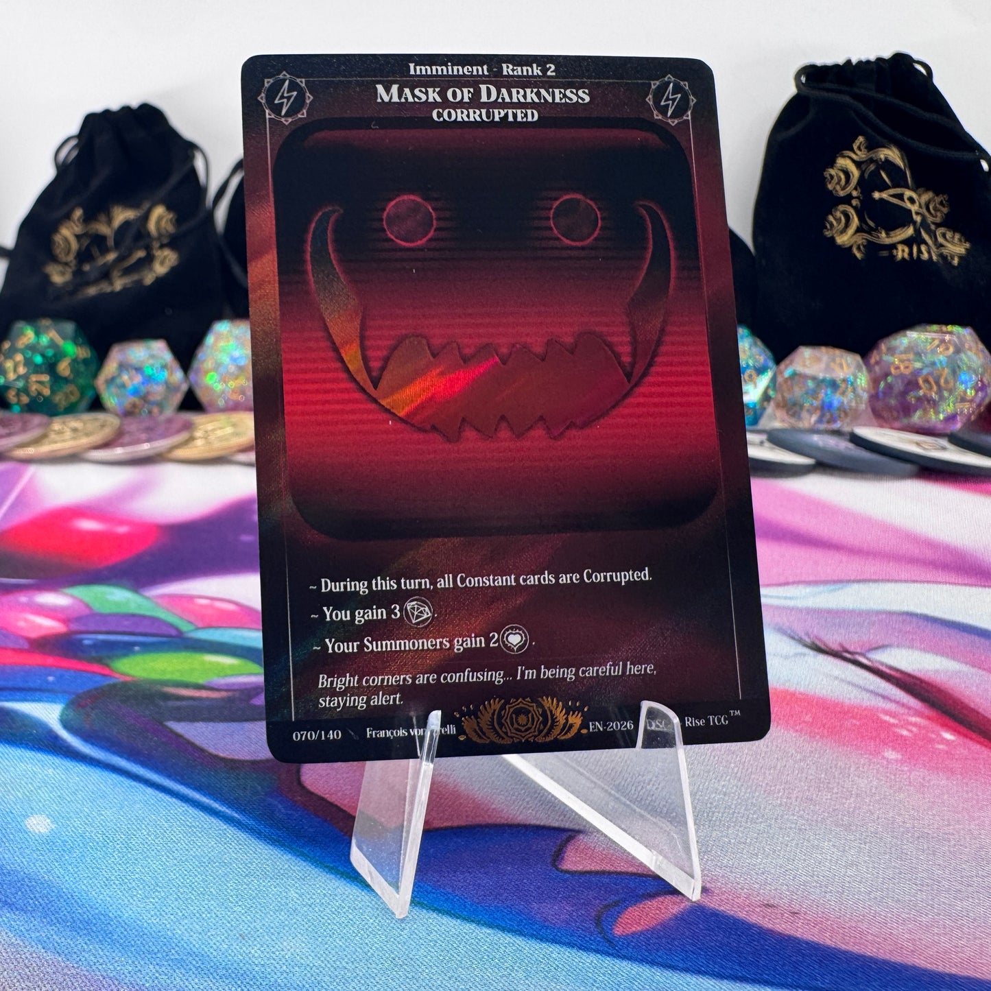 #1527 Mask Of Darkness | 070/140 | Holo | Corrupted | Legendary (EN)
