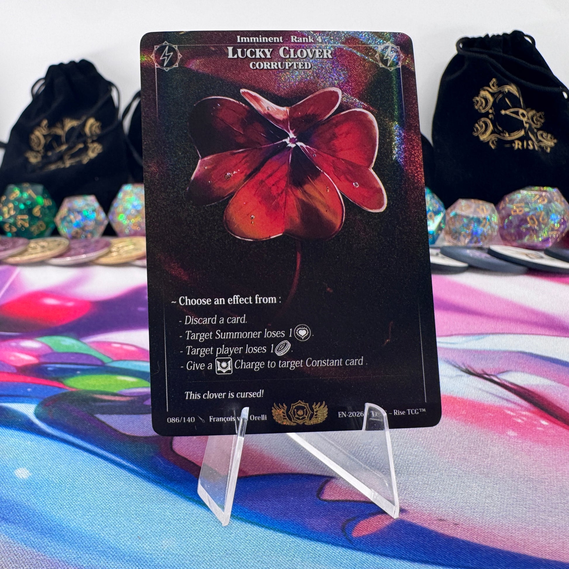 #1530 Lucky Clover | 086/140 | Holo | Corrupted | Rare (EN)