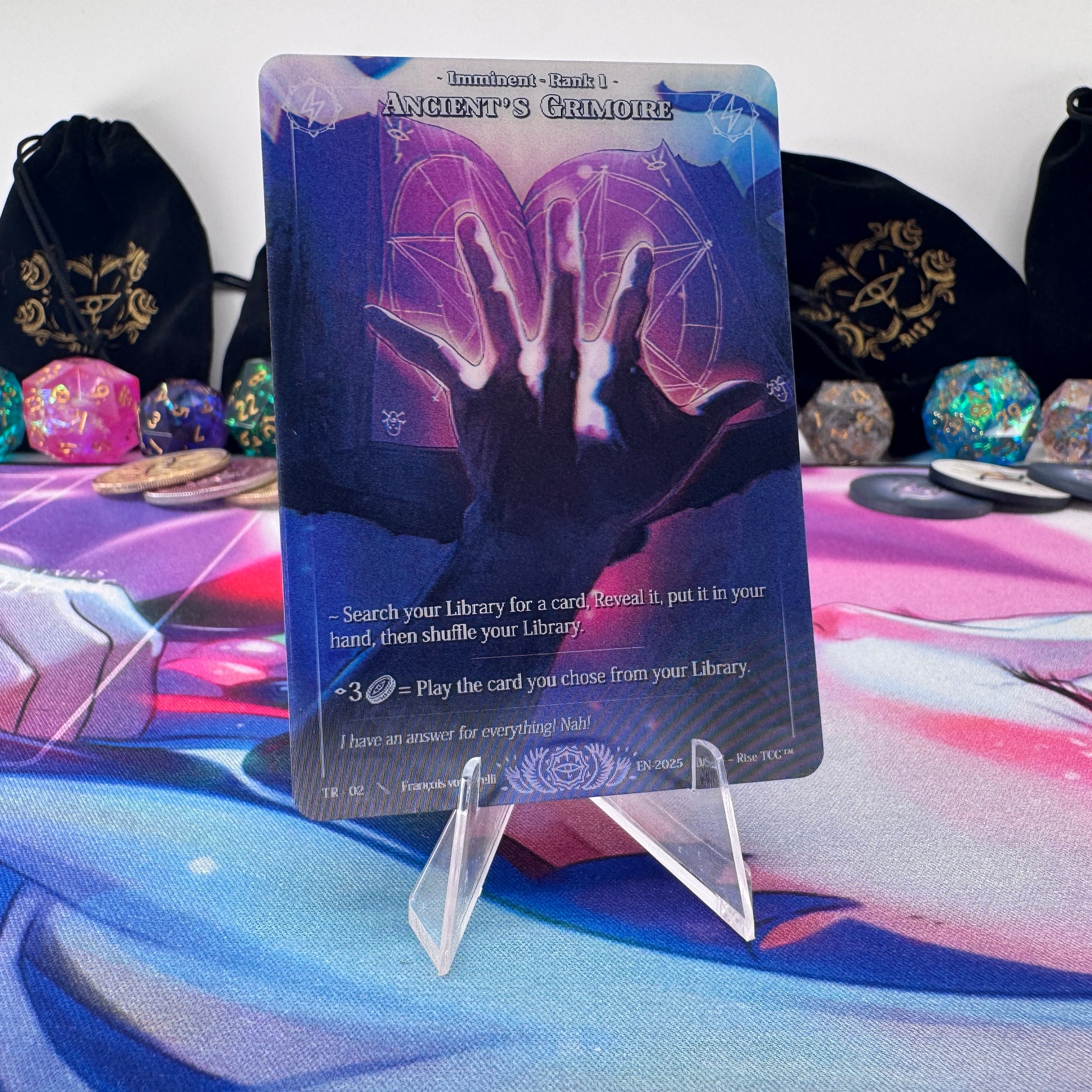 #1564 Ancient's Grimoire | TR - 02 | Depth Lenticular | Trophy - 01 Topper | Legendary (EN)