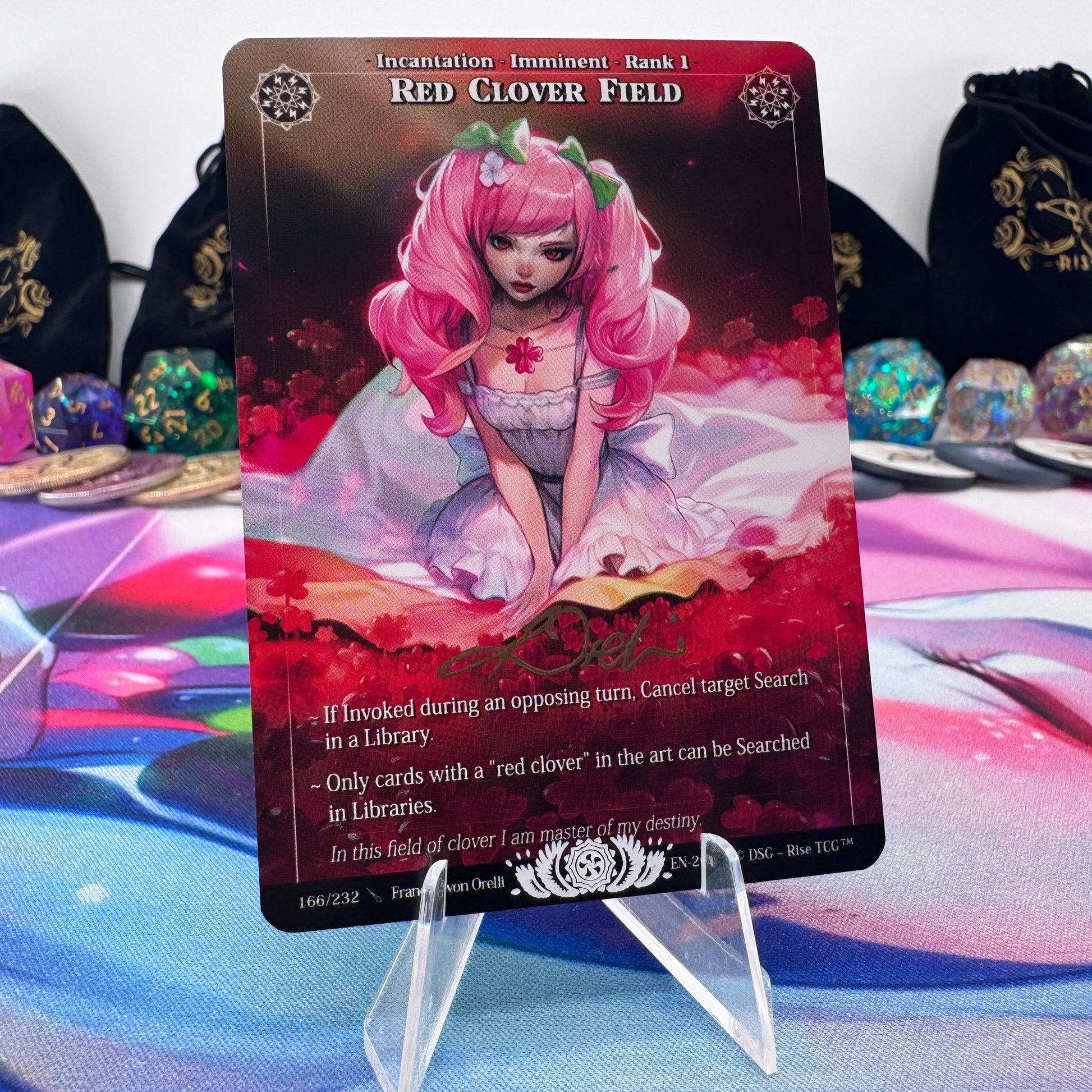 #1584 Red Clover Field | 166/232 | Non Holo *Signed by Francois* | Candypocalypse | Legendary (EN)