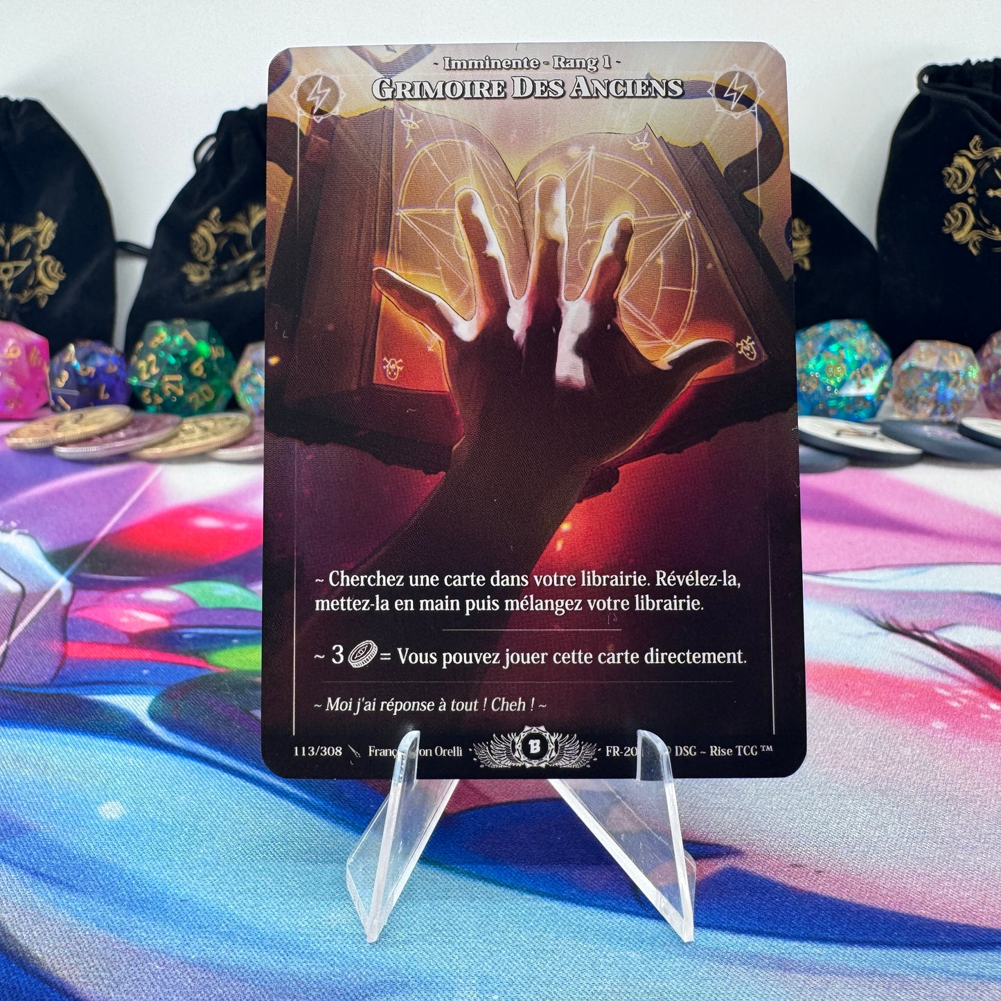 #1594 Grimoire Des Anciens | 113/308 | Non Holo | Beta | Legendary (FR)