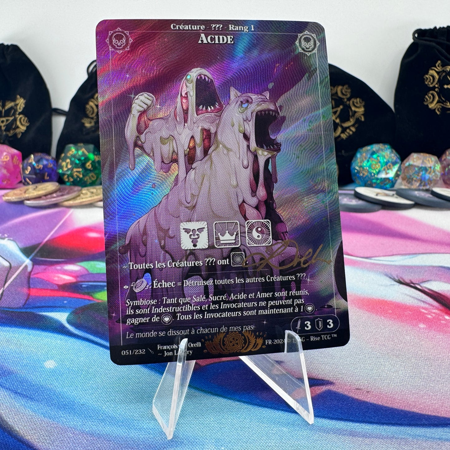 #1599 Acide | 051/232 | Holo *Signed by Francois* | Candypocalypse | Legendary (FR)