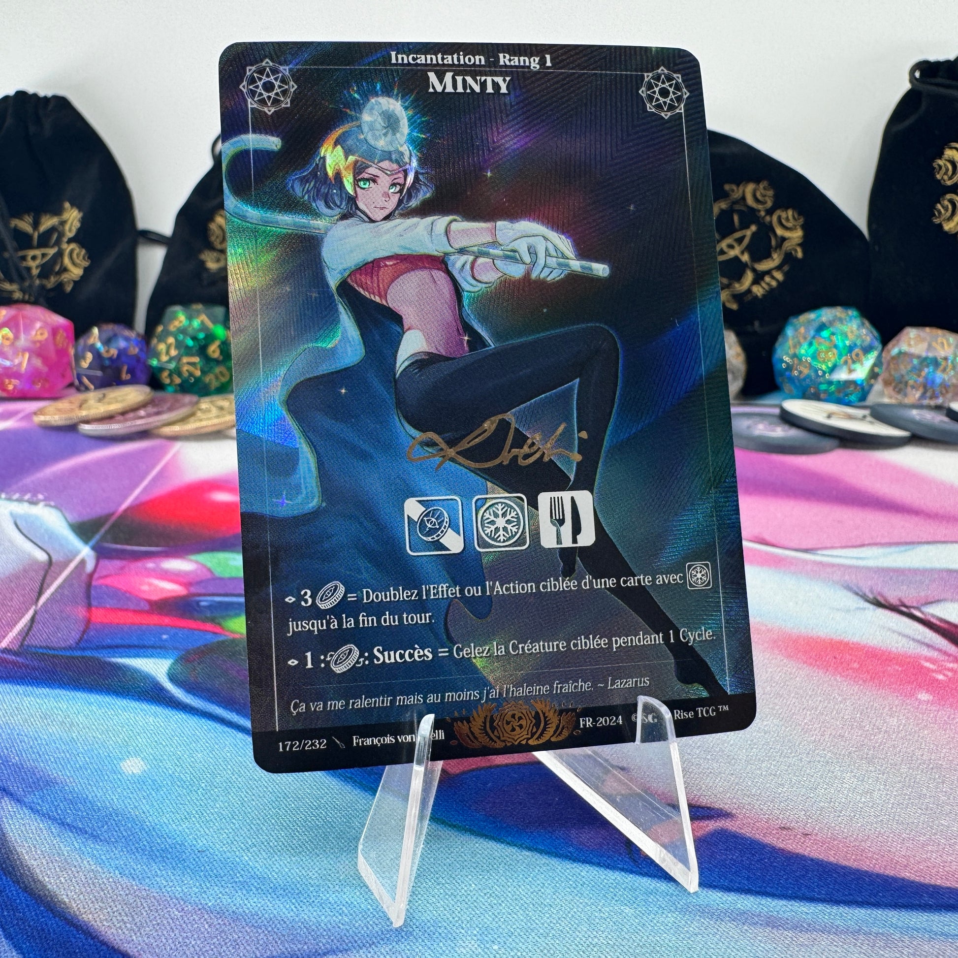 #1603 Minty | 172/232 | Holo *Signed by Francois* | Candypocalypse | Legendary (FR)
