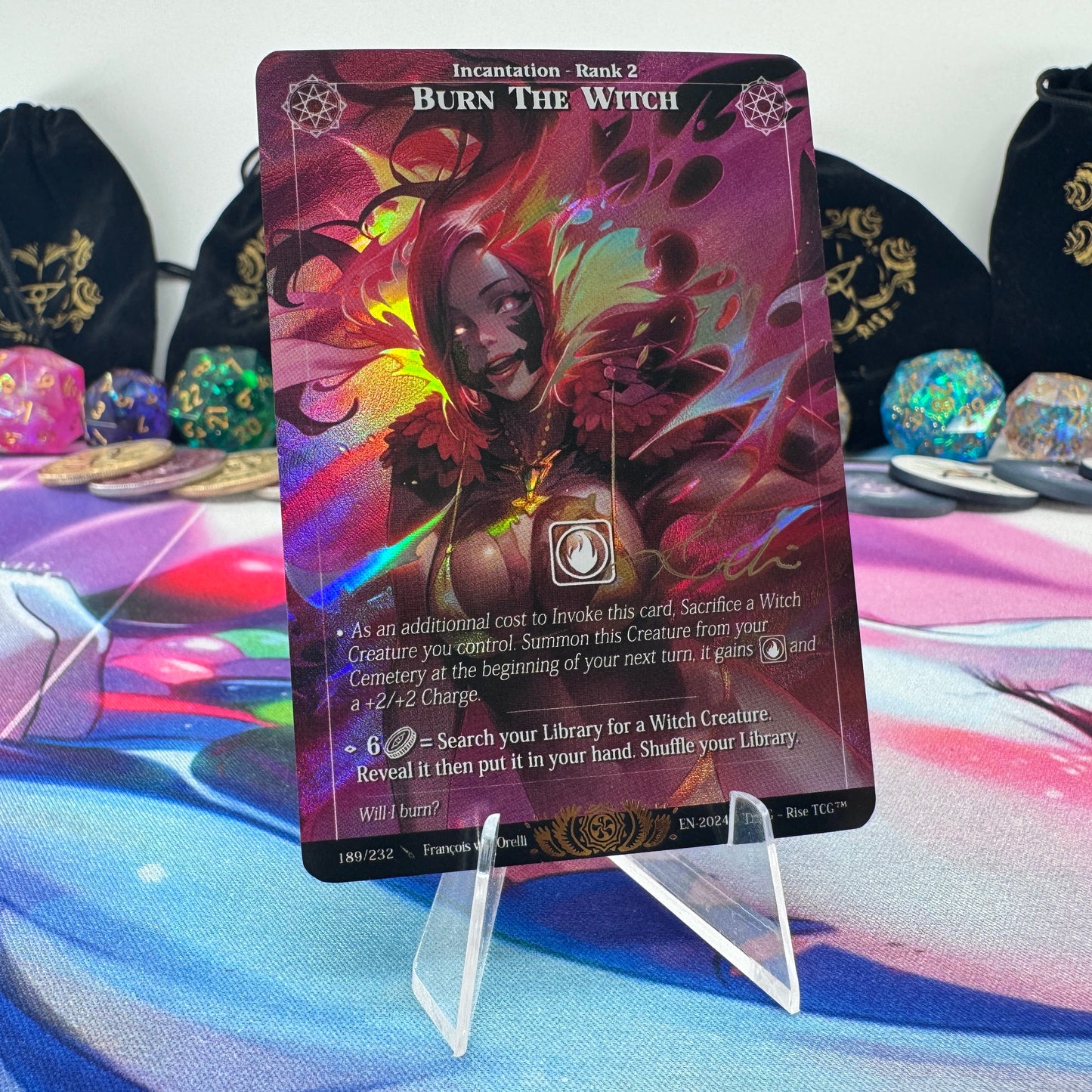 #1606 Burn The Witch | 189/232 | Holo *Signed by Francois* | Candypocalypse | Legendary (EN)