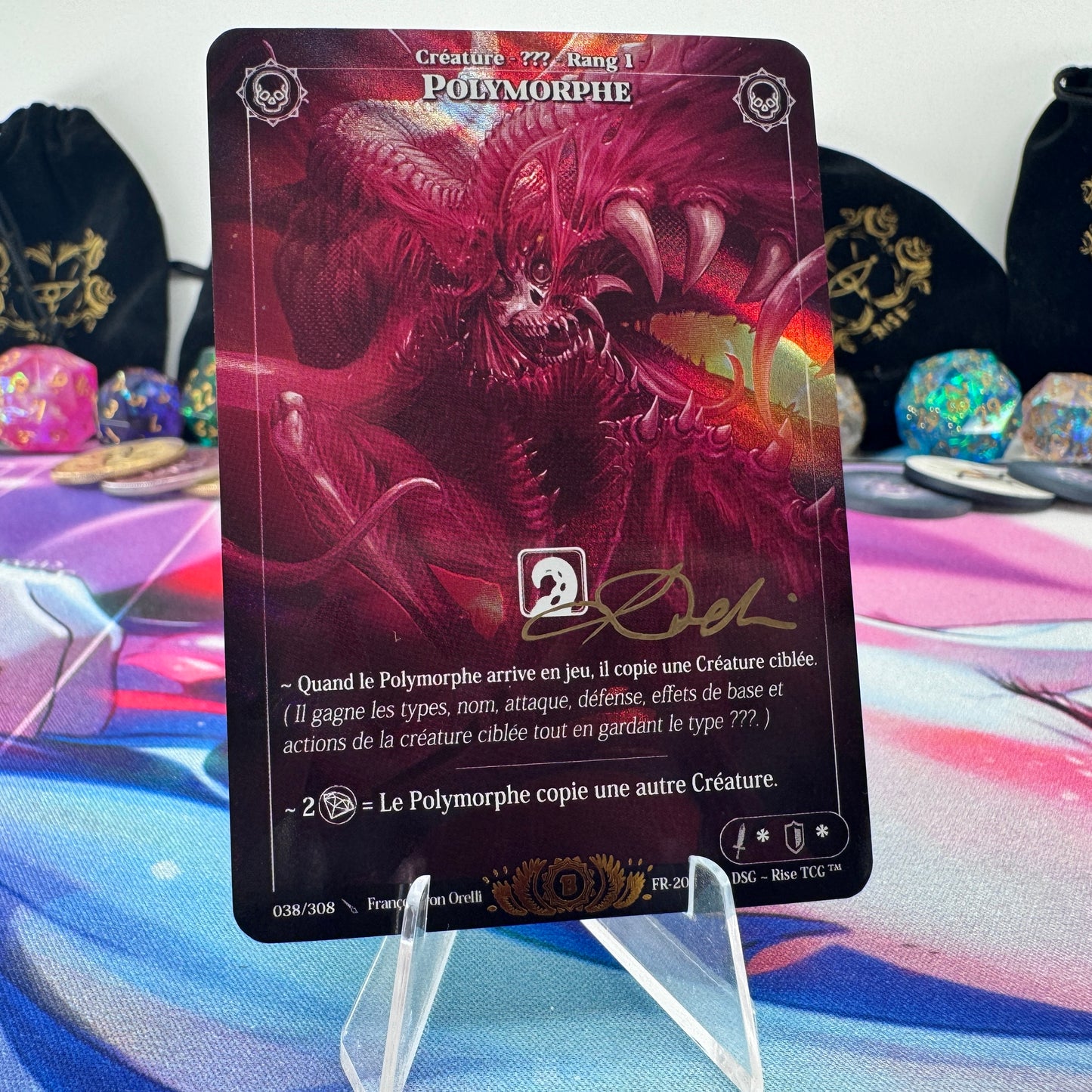#1623 Polymorphe | 038/308 | Holo *Signed by Francois* | Beta | Legendary (FR)