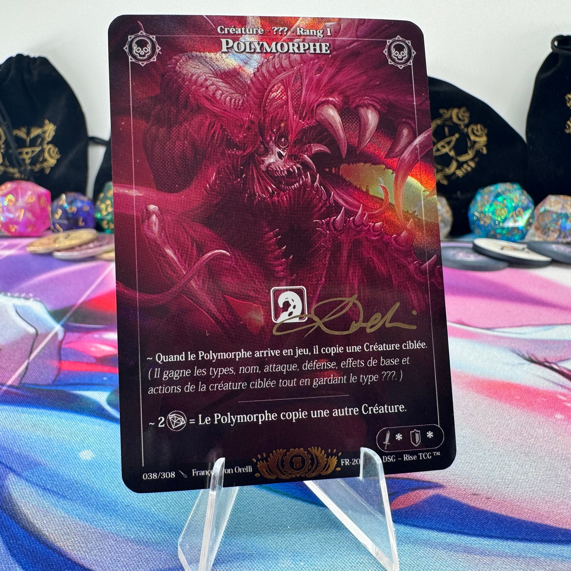 #1623 Polymorphe | 038/308 | Holo *Signed by Francois* | Beta | Legendary (FR)