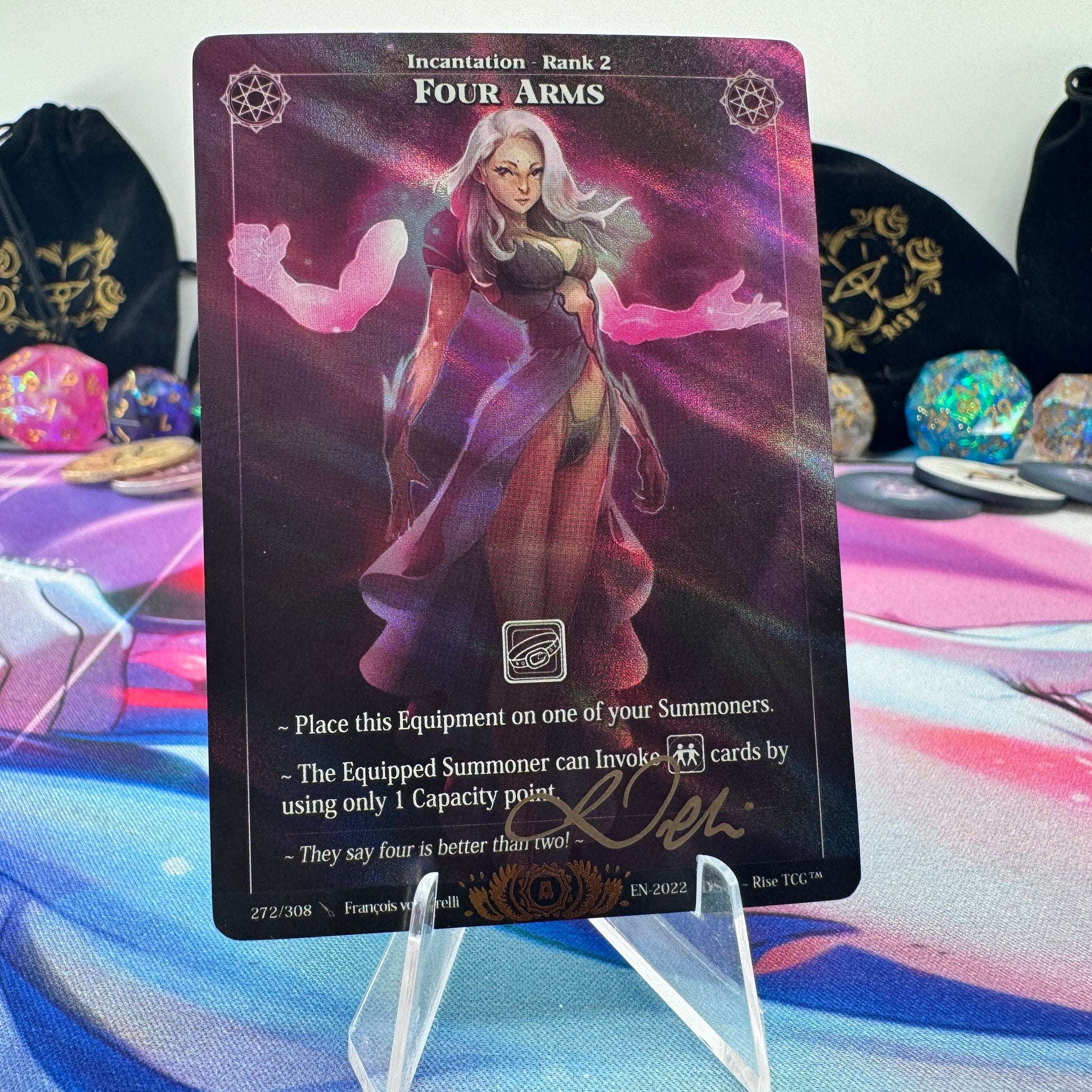 #1627 Four Arms | 272/308 | Holo *Signed by Francois* | Alpha | Legendary (EN)