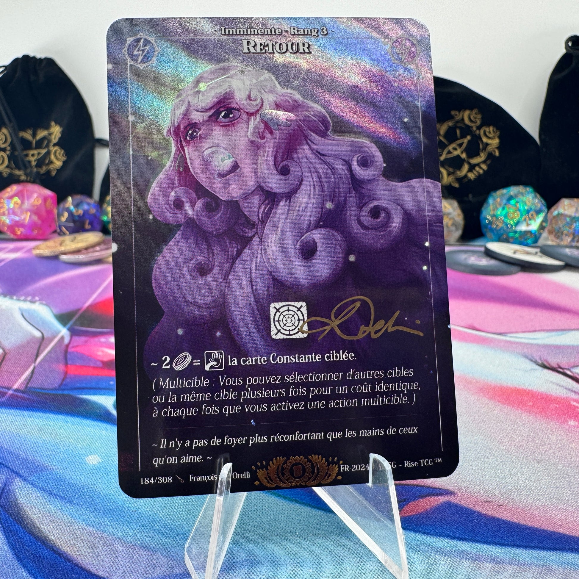 #1628 Retour | 184/308 | Holo *Signed by Francois* | Beta | Legendary (FR)