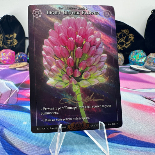 #1630 Light Clover Flower | 237/308 | Holo *Signed by Francois* | Alpha | Legendary (EN)