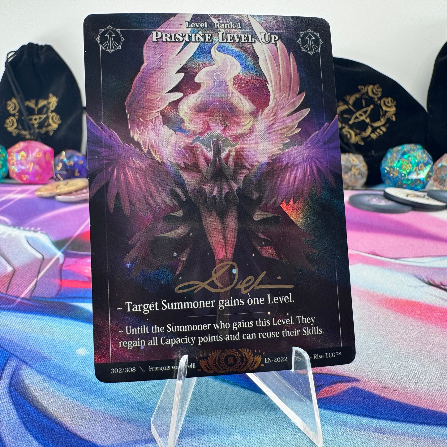 #1631 Pristine Level Up | 302/308 | Holo *Signed by Francois* | Alpha | Legendary (EN)