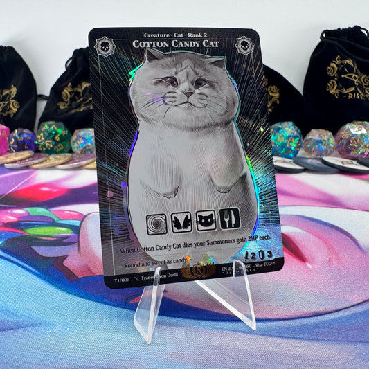 #1718 Cotton Candy Cat *3rd PLACE* | T1/005 | Holo | Promo | Rare (EN)