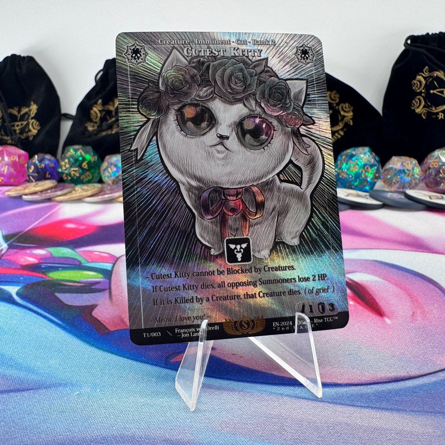 #1719 Cutest Kitty *2nd PLACE* | T1/003 | Holo | Promo | Rare (EN)