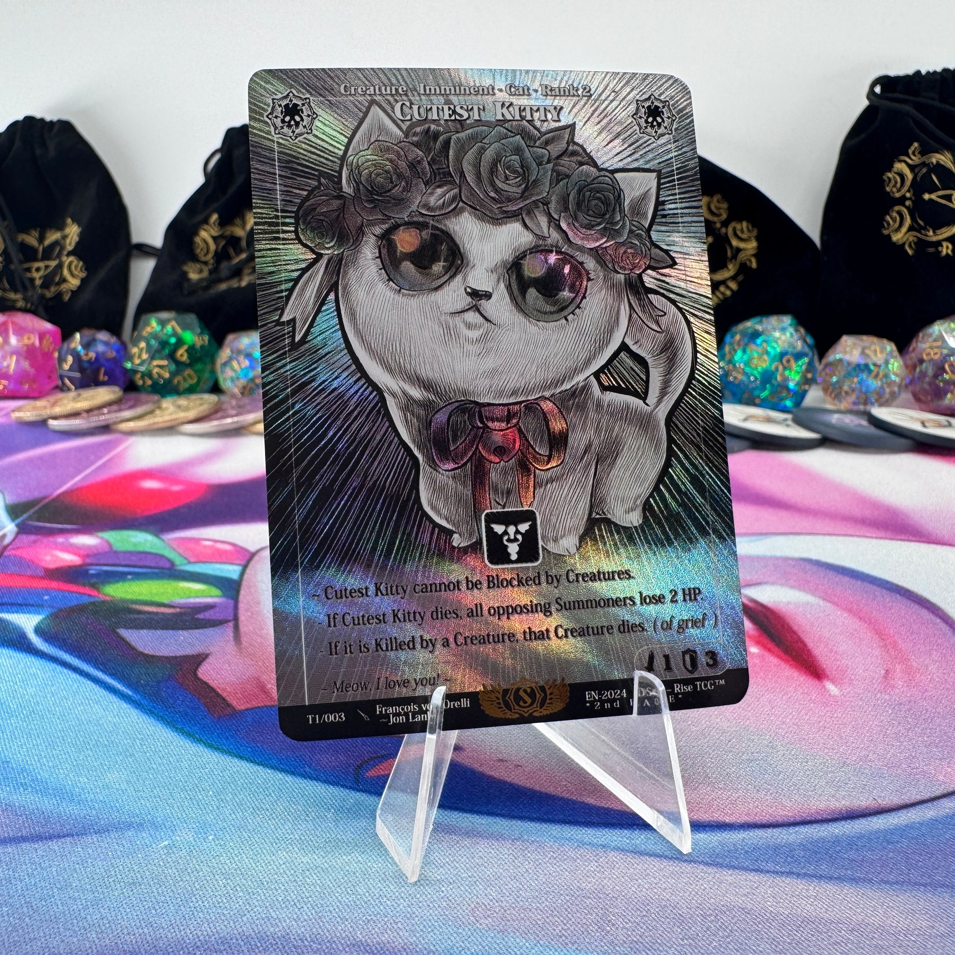 #1719 Cutest Kitty *2nd PLACE* | T1/003 | Holo | Promo | Rare (EN)