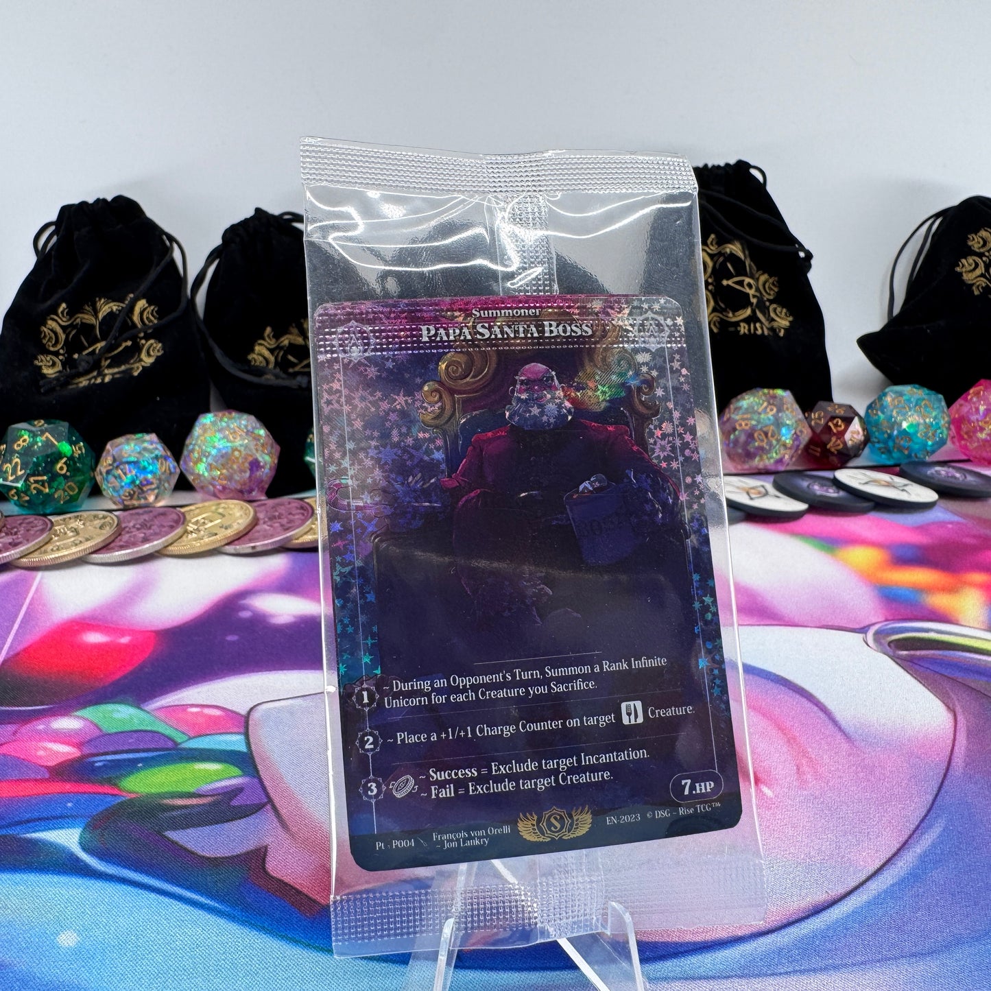 #907 Papa & Mama Santa Boss *Crimped* | Pt - P004 | Star Foil | Prestige 2023 Promo Sealed Pack | Rare (EN)