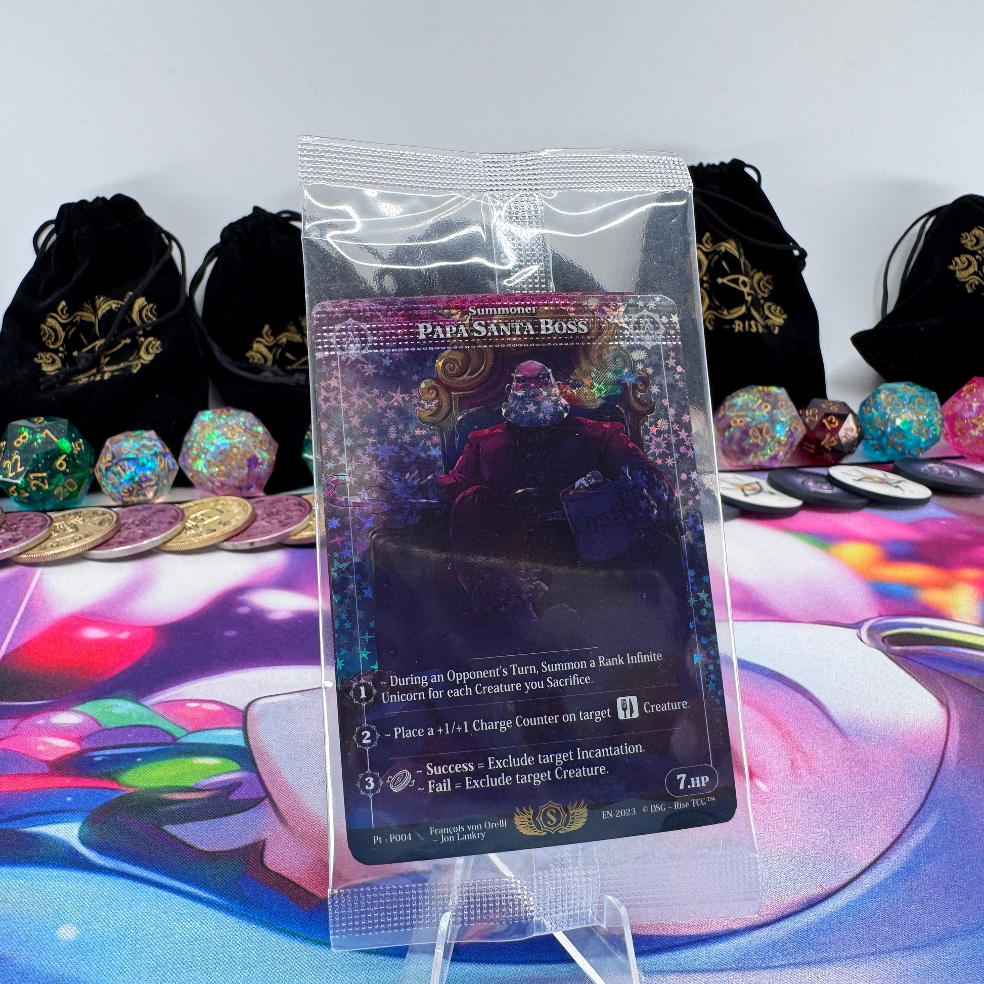 #907 Papa & Mama Santa Boss *Crimped* | Pt - P004 | Star Foil | Prestige 2023 Promo Sealed Pack | Rare (EN)